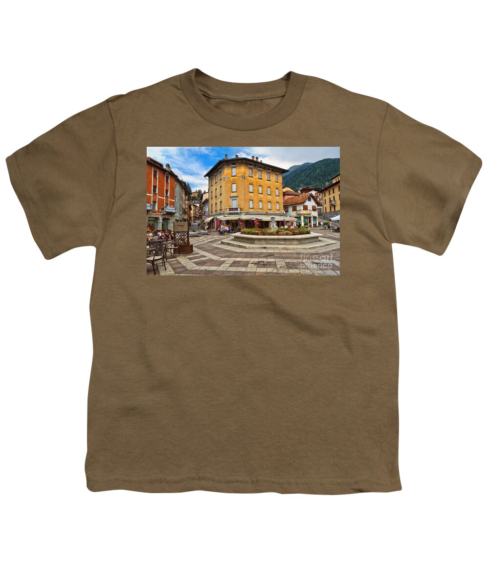 Alpine Youth T-Shirt featuring the photograph Pontedilegno by Antonio Scarpi