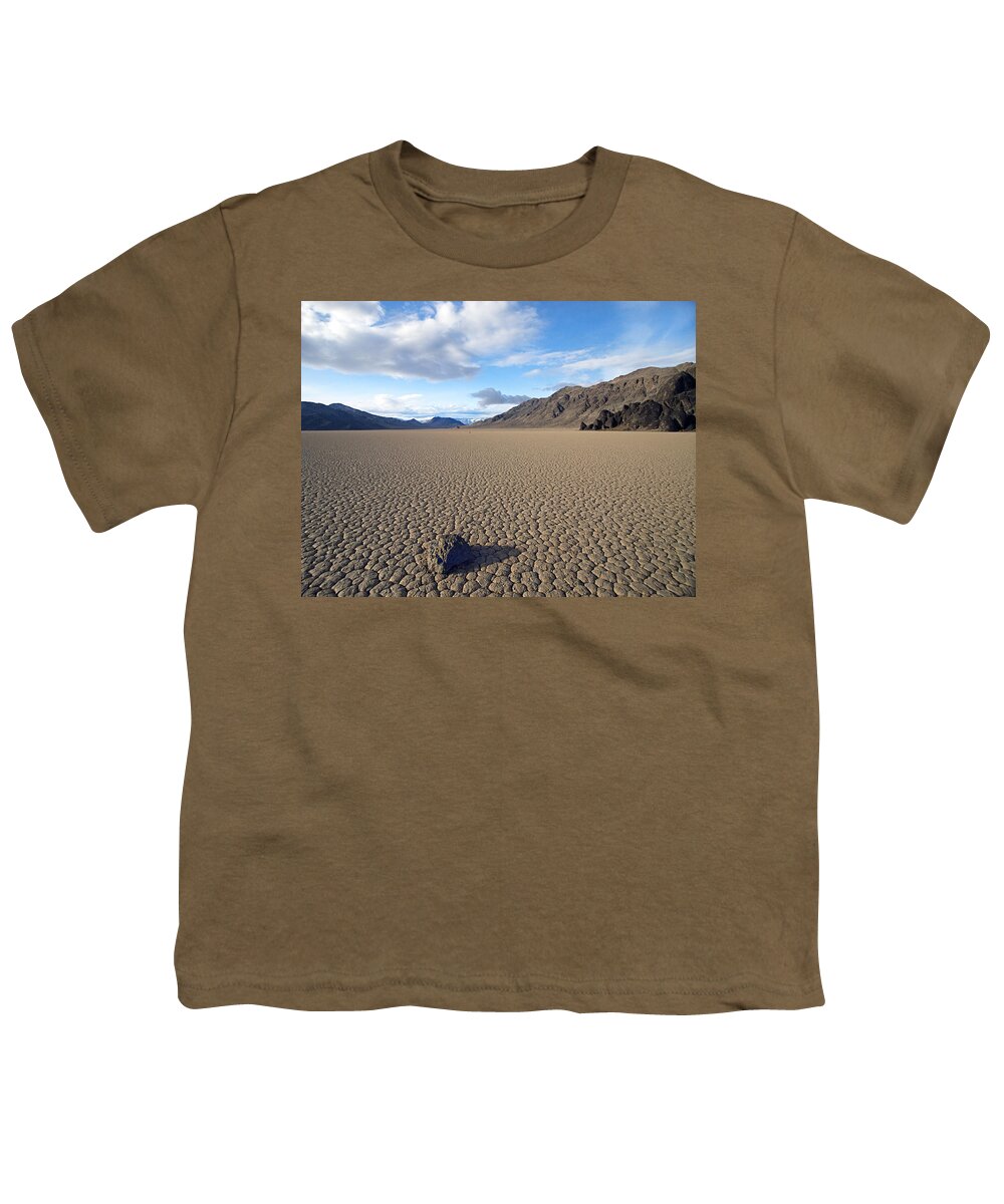 Sliding Rocks Youth T-Shirt featuring the photograph Racetrack Playa Death Valley by Joe Schofield