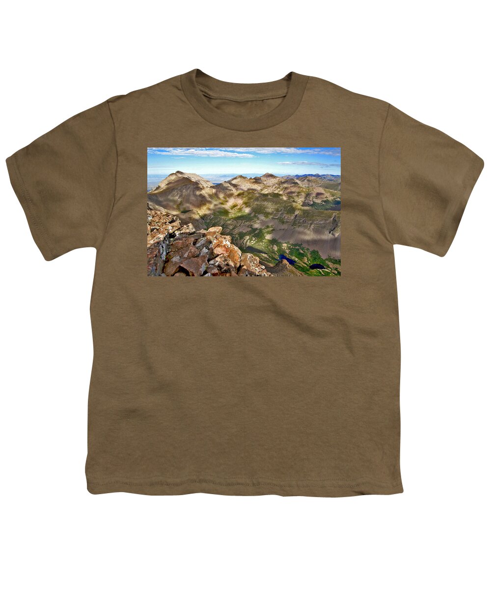 Sangre De Cristo Mountains Youth T-Shirt featuring the photograph Reason to Climb by Jeremy Rhoades