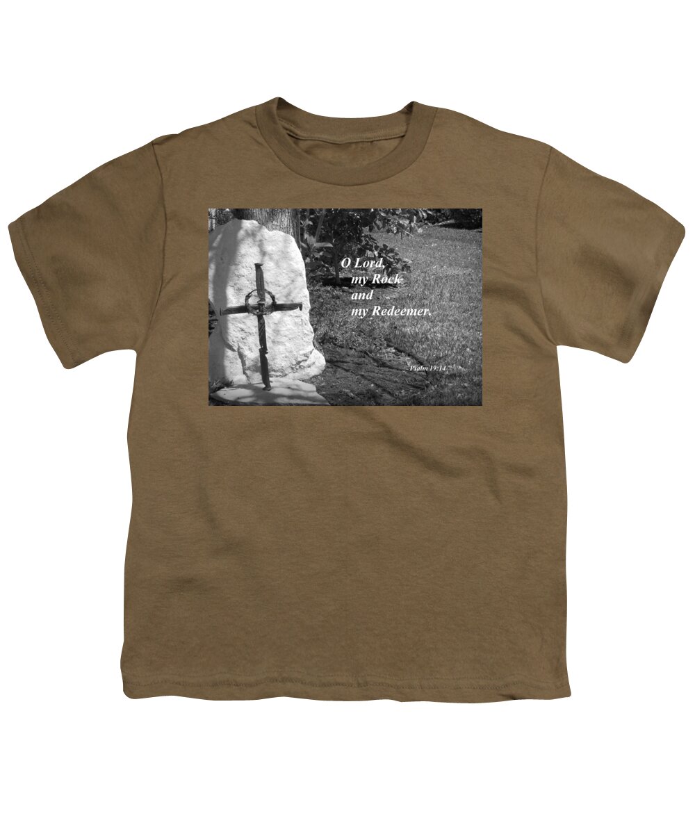 Lord Youth T-Shirt featuring the photograph Rock and Redeemer by Ella Kaye Dickey