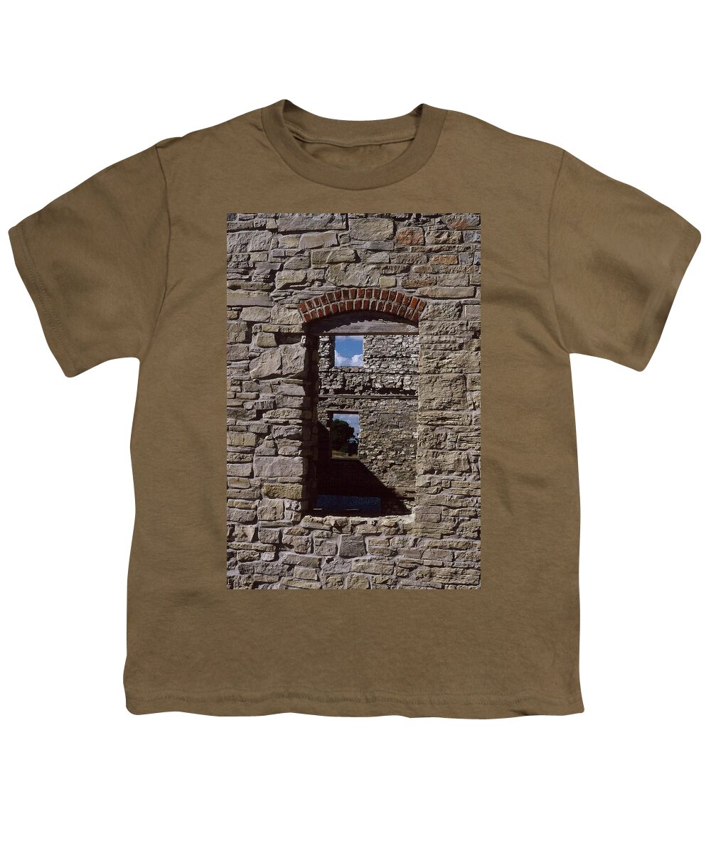 Bricks Youth T-Shirt featuring the photograph Room with a View by Randy Pollard