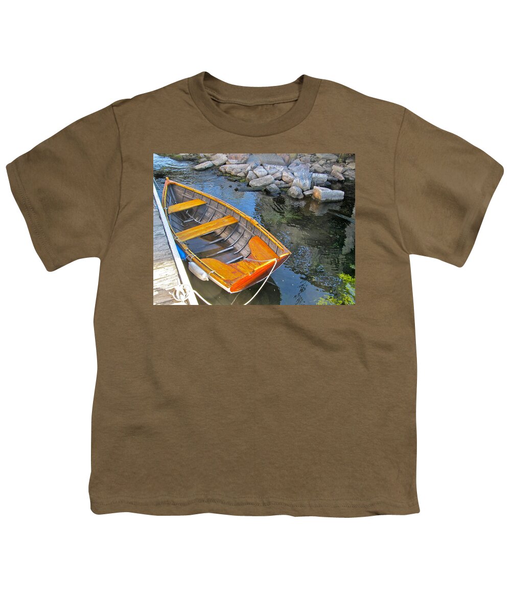 Photography Youth T-Shirt featuring the photograph Row Boat by Mike Reilly