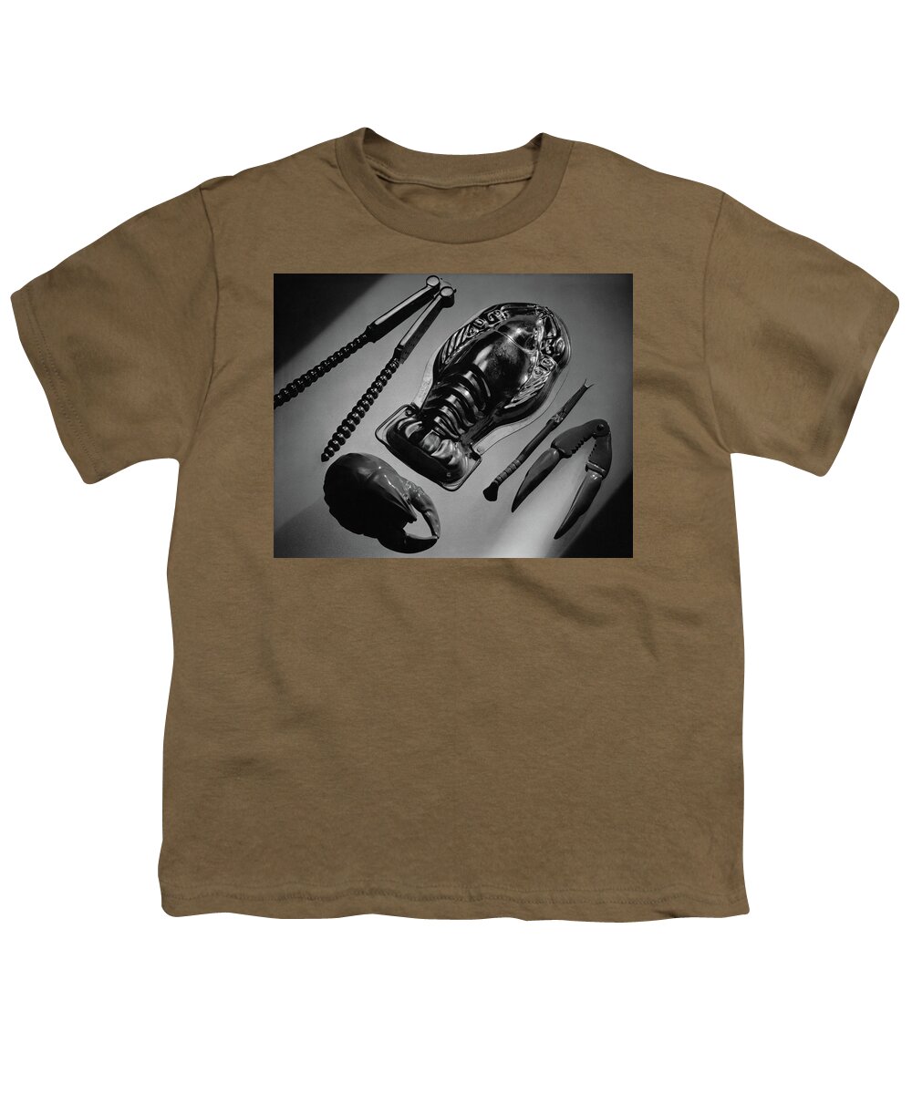 Kitchen Youth T-Shirt featuring the photograph Serveware For Lobster by Martin Bruehl