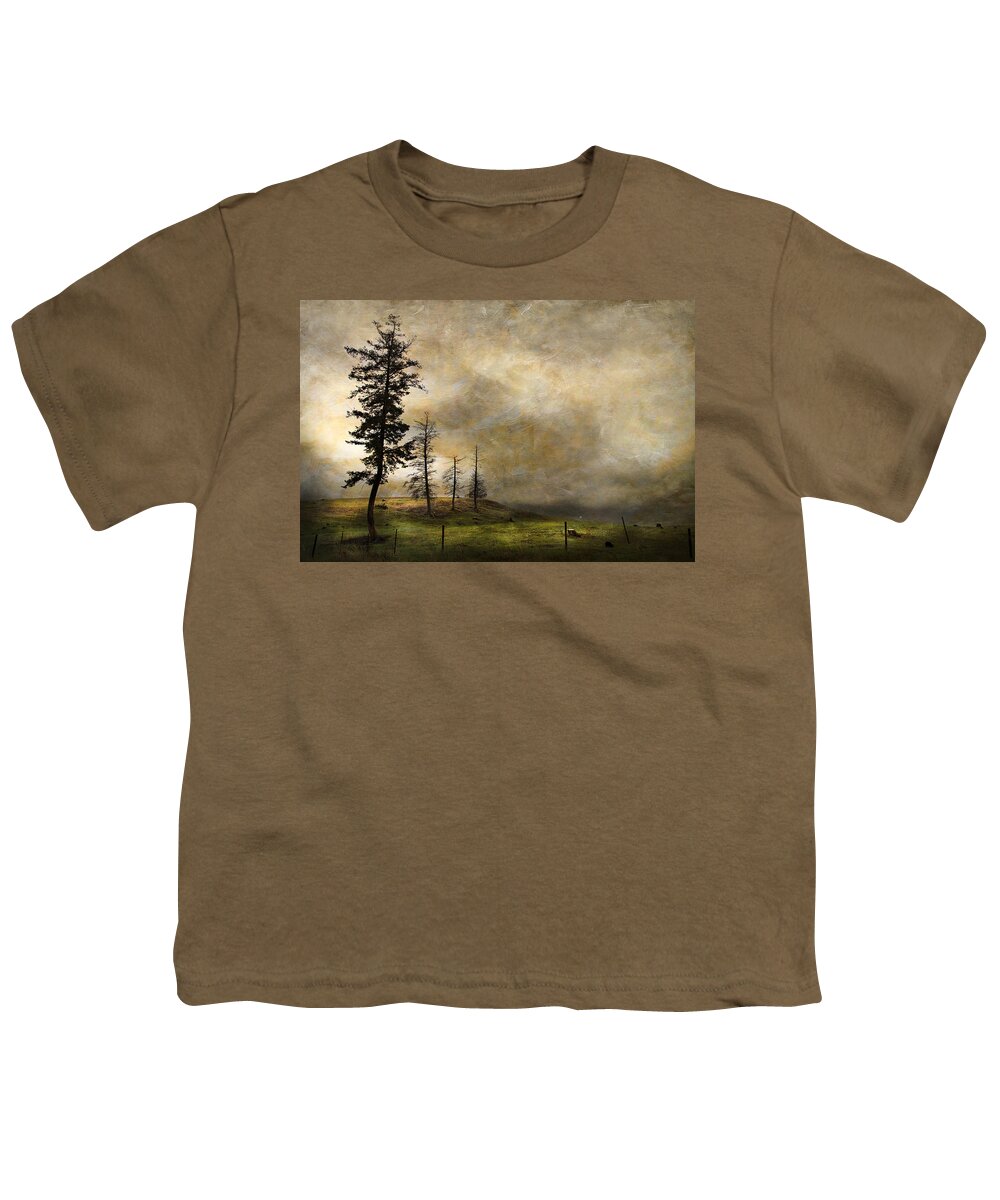 Country Youth T-Shirt featuring the photograph Silhouettes In The Storm by Theresa Tahara