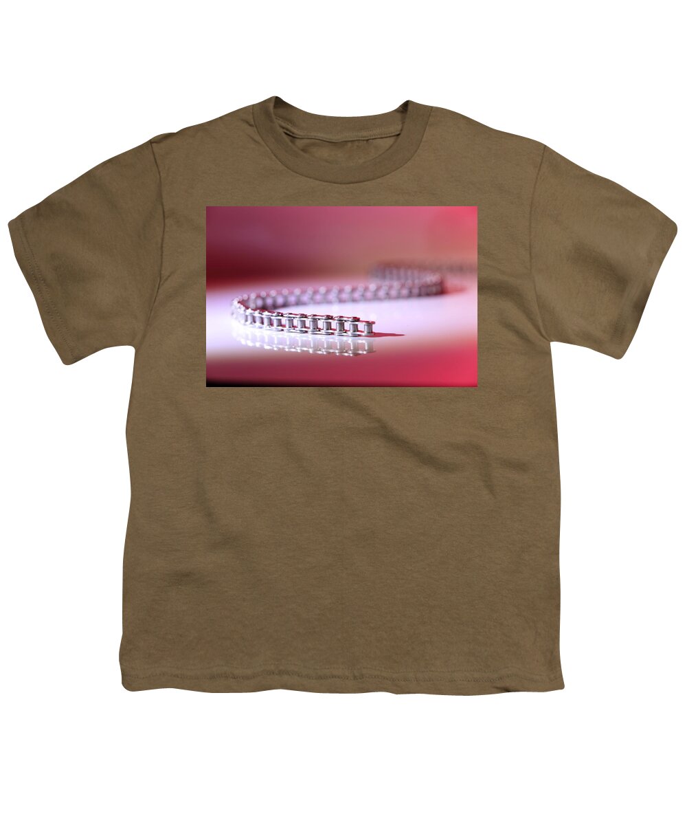 Chain Youth T-Shirt featuring the photograph Slithering Chain by David Andersen