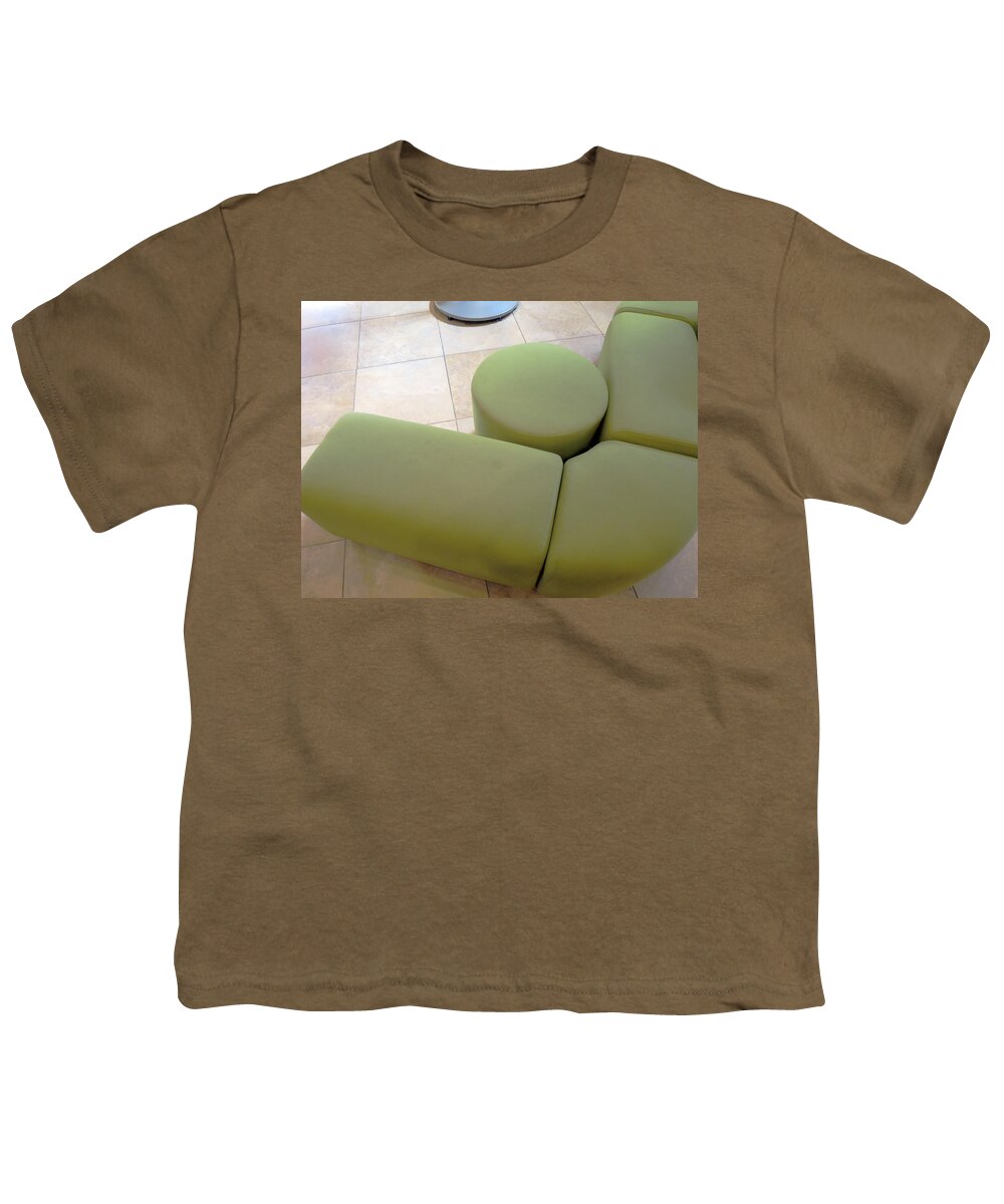 Abstract Art Youth T-Shirt featuring the photograph Stanford Settee by Rick Locke - Out of the Corner of My Eye