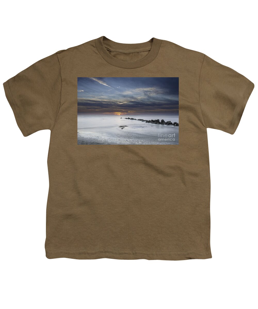 Sunset Youth T-Shirt featuring the photograph Sullivan's Island Coastal Sunset by Dale Powell