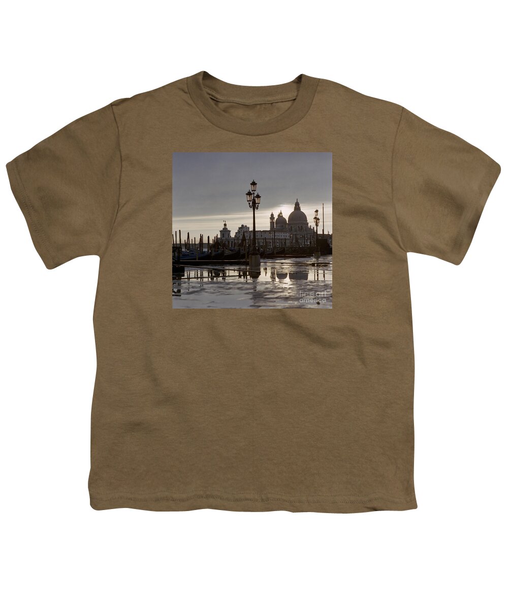Venice Youth T-Shirt featuring the photograph Sunset in Venice by Riccardo Mottola