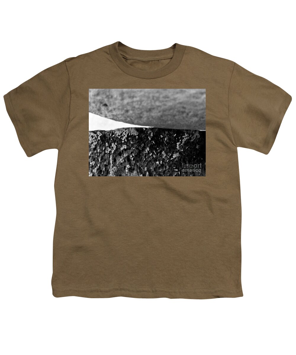 Black And White Youth T-Shirt featuring the photograph Surface 7 by Fei A
