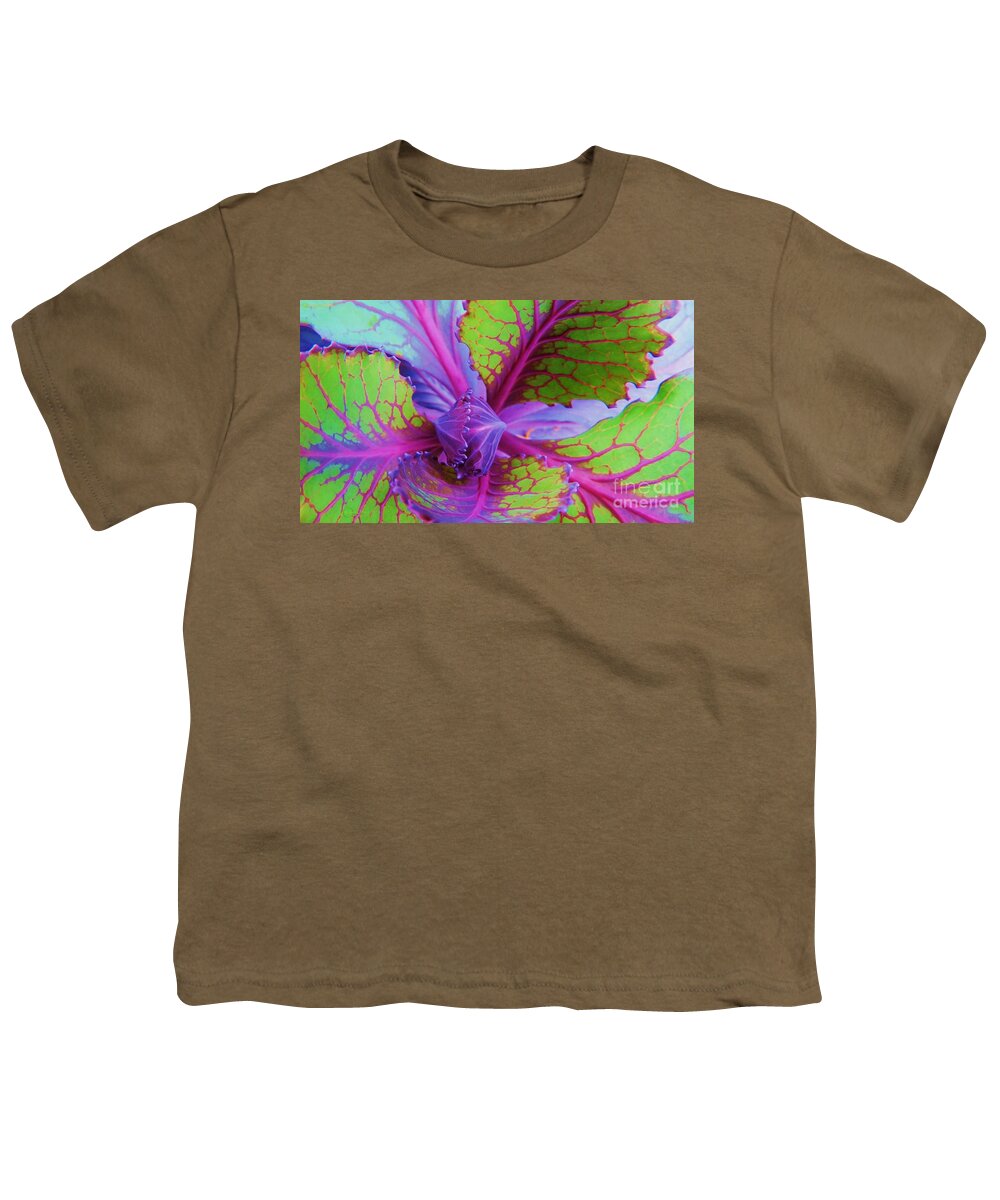 Edibles Youth T-Shirt featuring the photograph The Beauty Of Cabbage 001 by Robert ONeil