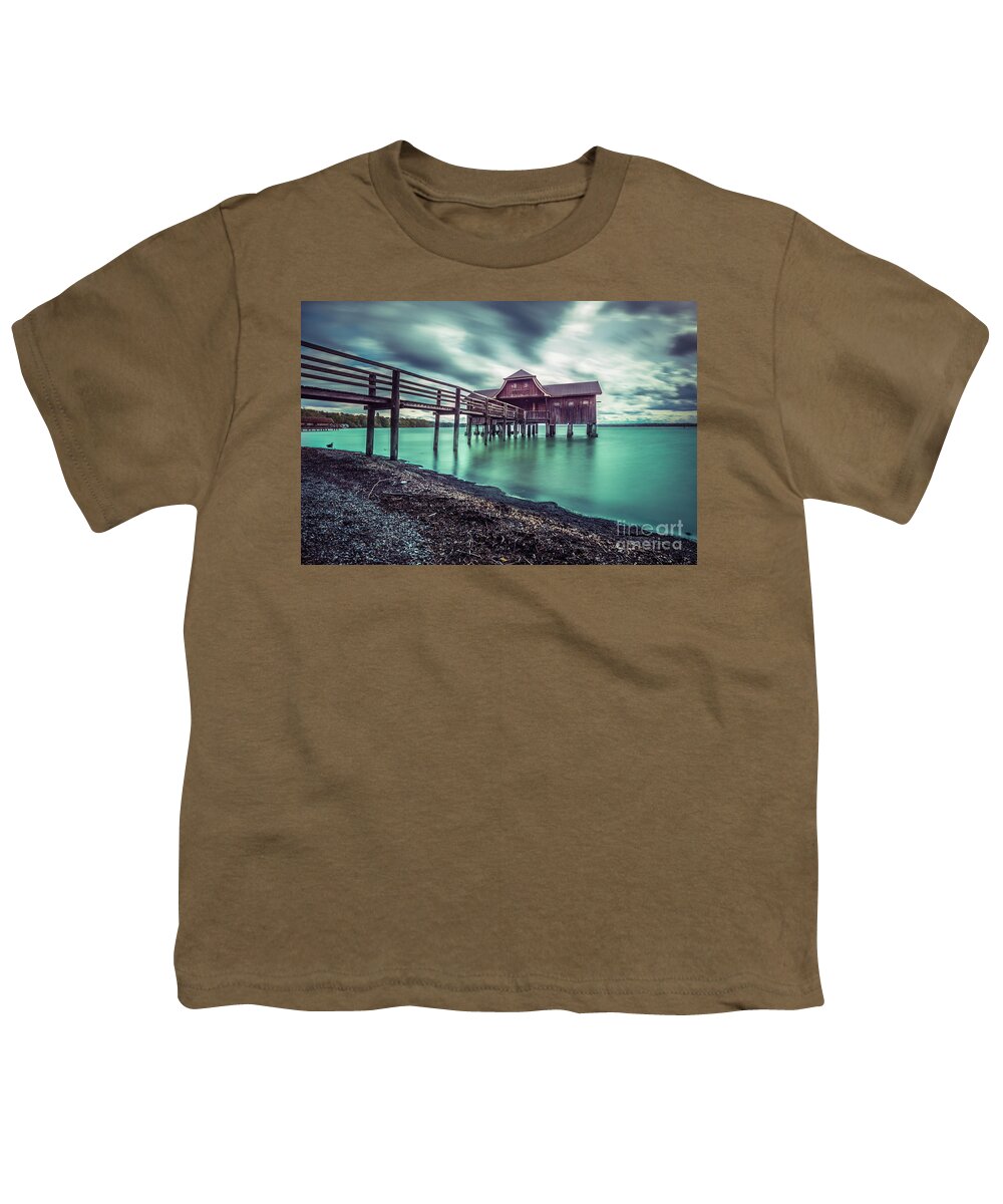 Ammersee Youth T-Shirt featuring the photograph The big bath house by Hannes Cmarits