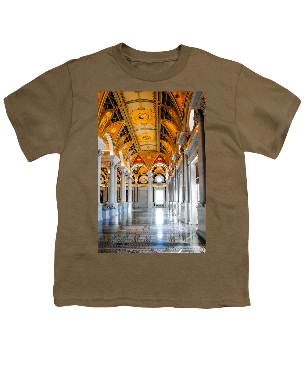 Arlington Cemetery Youth T-Shirt featuring the photograph The Library by Greg Fortier