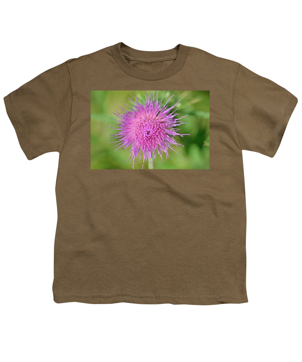Thistle Youth T-Shirt featuring the photograph Thistle by David Porteus