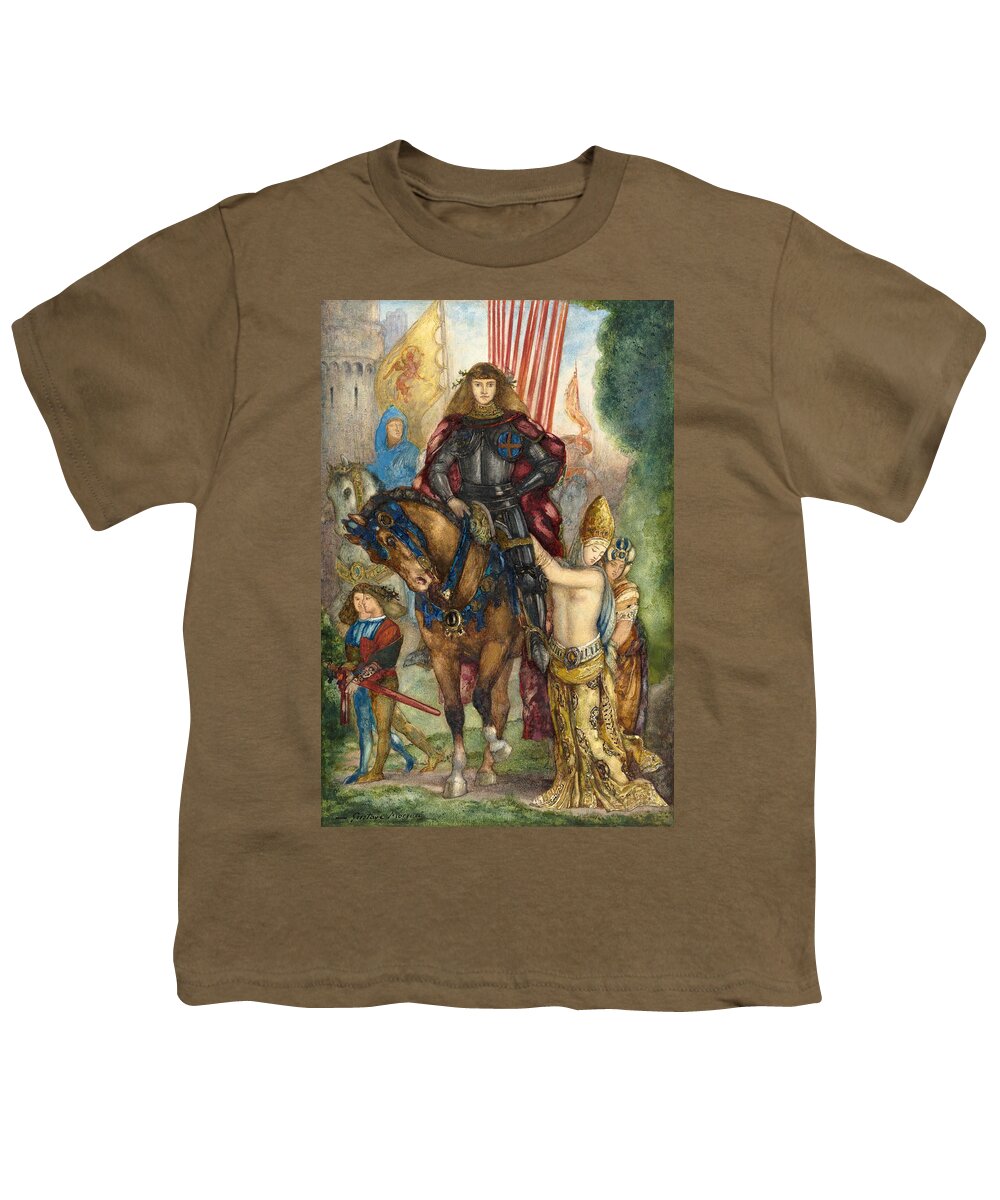 Gustave Moreau Youth T-Shirt featuring the painting Trooper and Captives by Gustave Moreau
