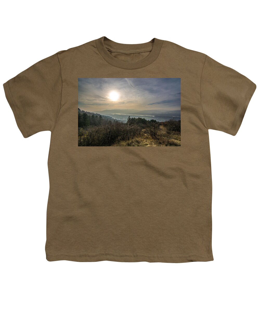River Youth T-Shirt featuring the photograph Valley Of The River Danube by Andreas Berthold