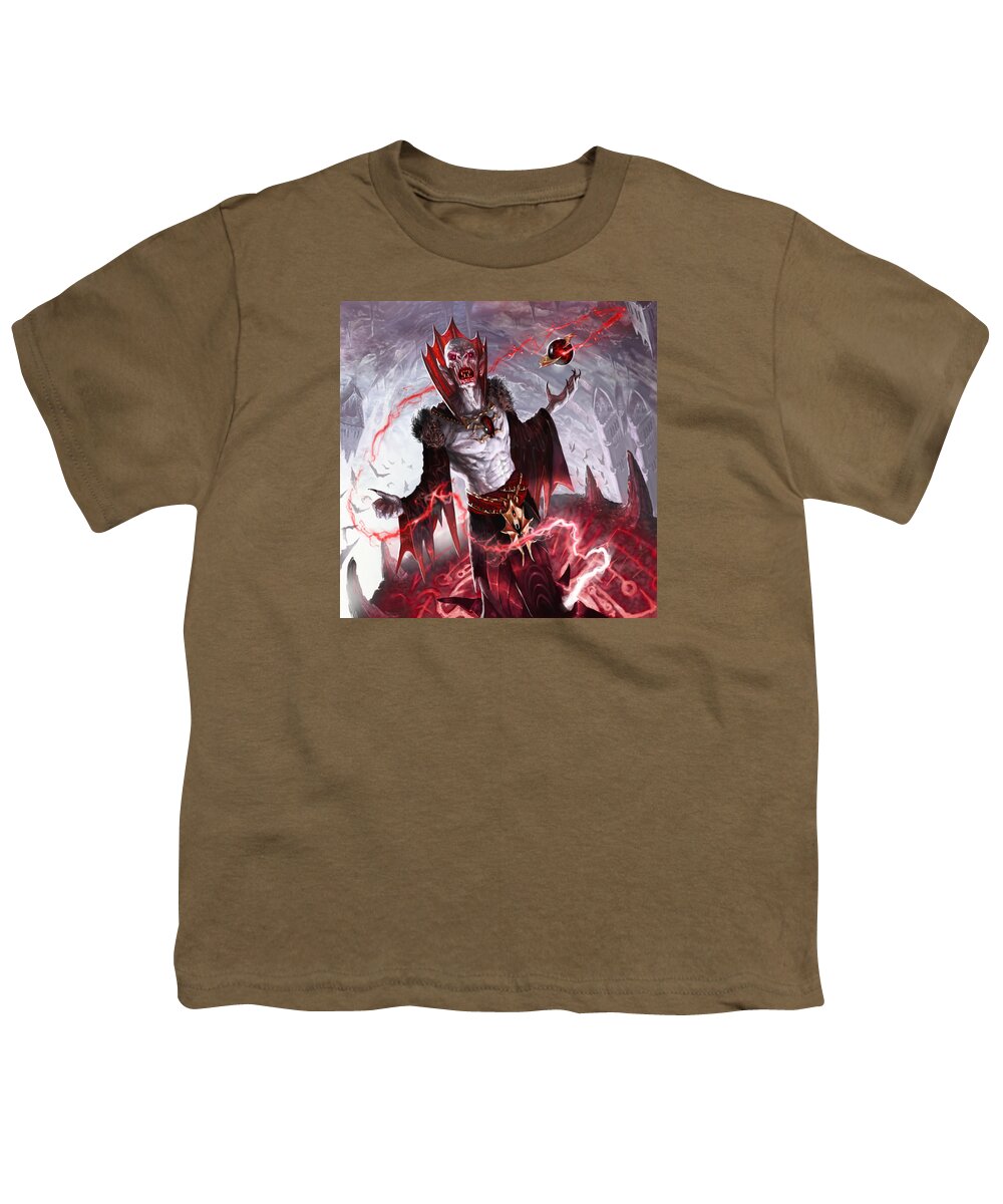 Fantasy Youth T-Shirt featuring the digital art Vampire Soul-Channeler by Ryan Barger