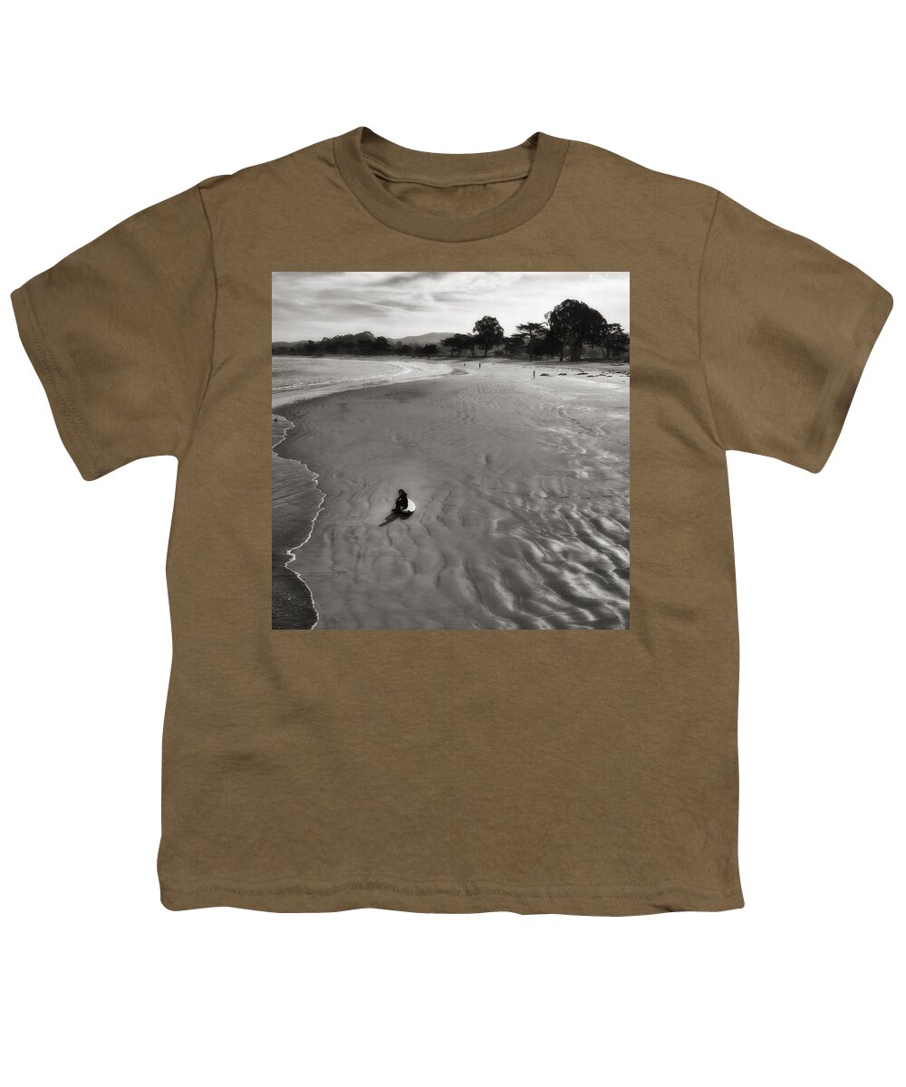 Ocean Youth T-Shirt featuring the photograph Waiting Surfer by Ron White