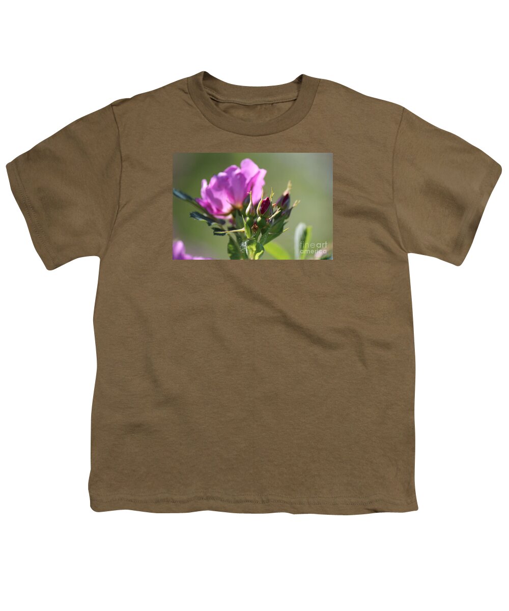 Wild Rose Youth T-Shirt featuring the photograph Wild Rose by Ann E Robson