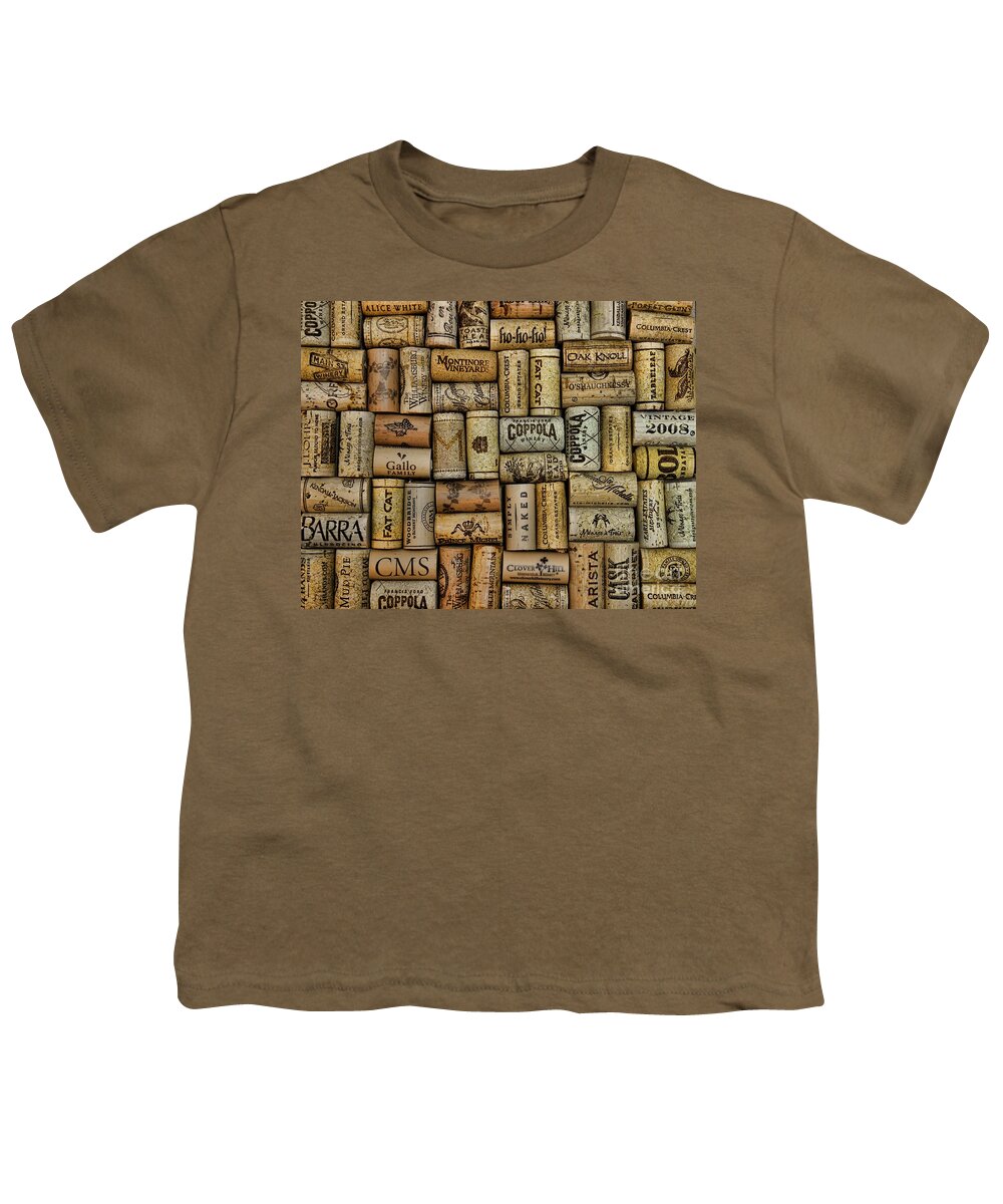 Paul Ward Youth T-Shirt featuring the photograph Wine Corks after the Wine Tasting by Paul Ward