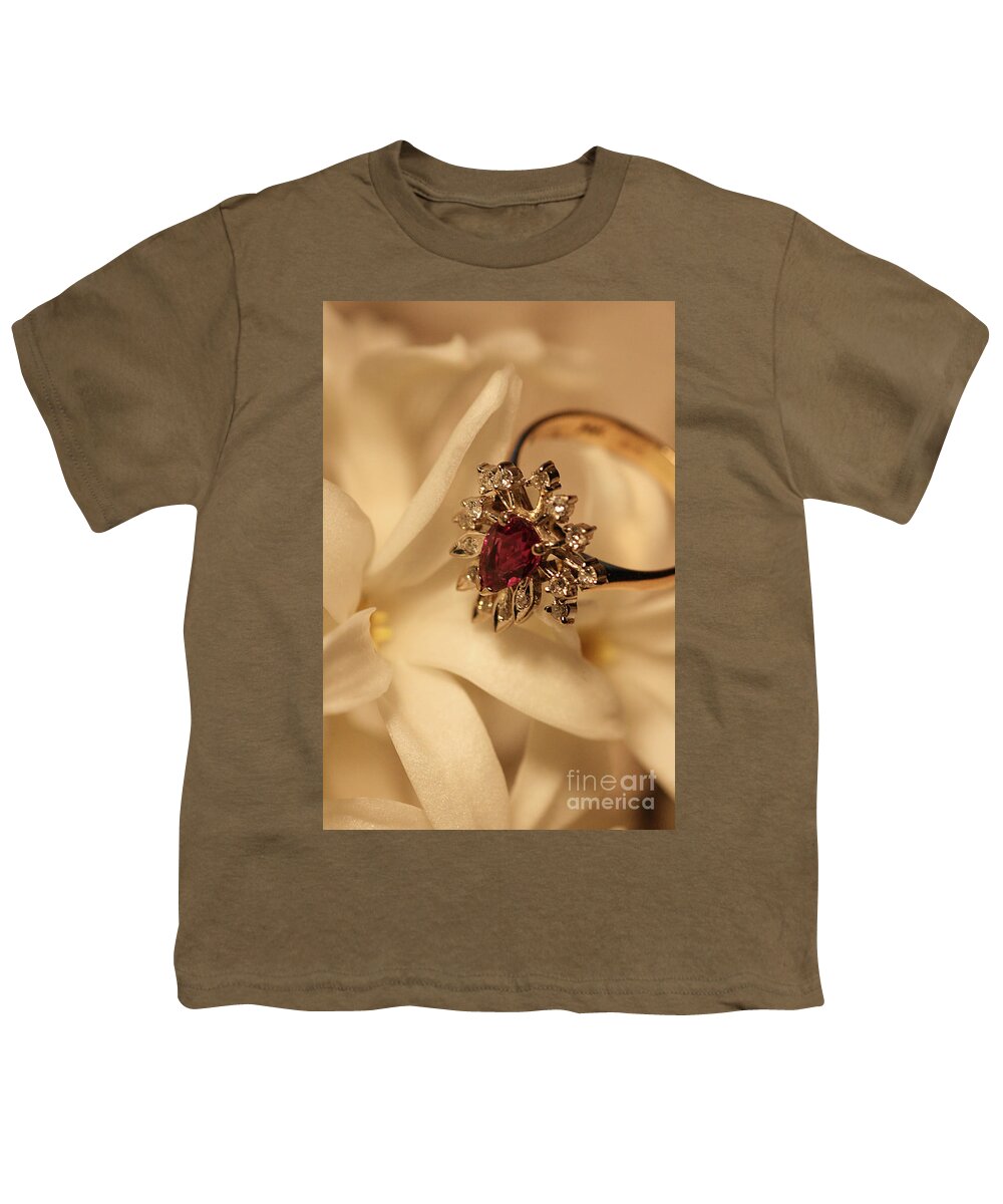 Flower Youth T-Shirt featuring the photograph With Love by Joy Watson