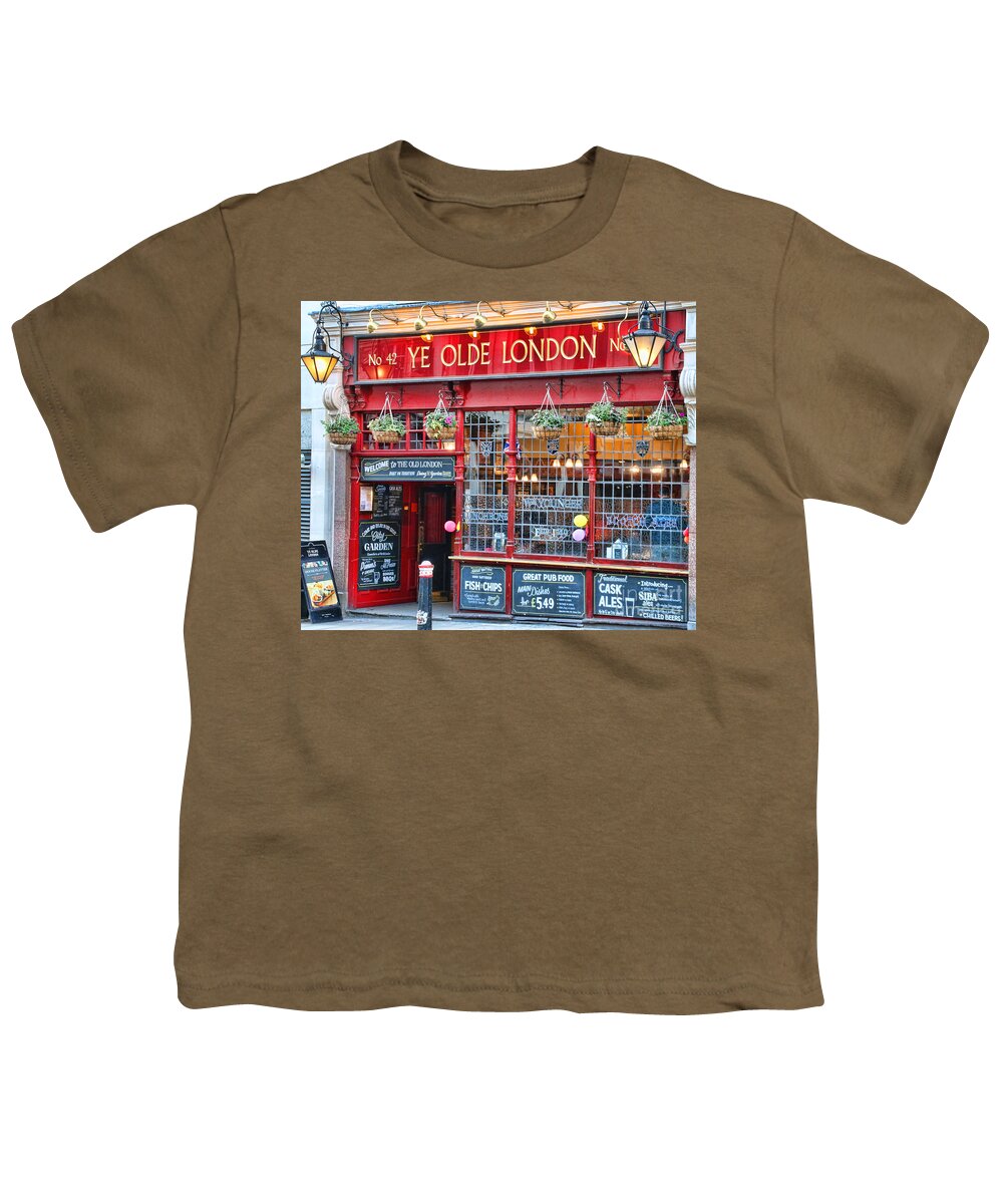 Ye Olde London Pub Youth T-Shirt featuring the photograph Ye Olde London Pub 5436 by Jack Schultz