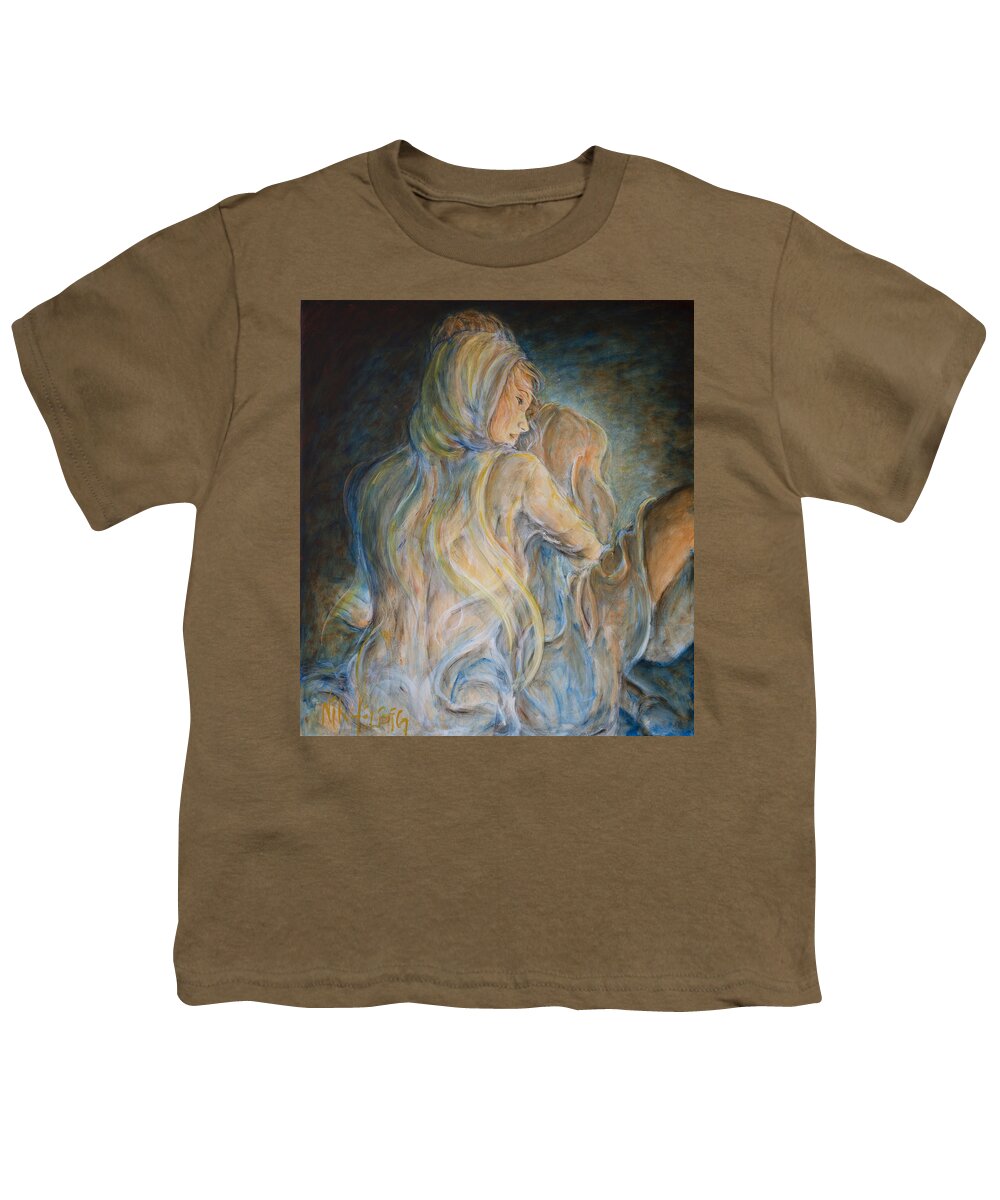 Mary Magdalene Youth T-Shirt featuring the painting You Needed Me by Nik Helbig