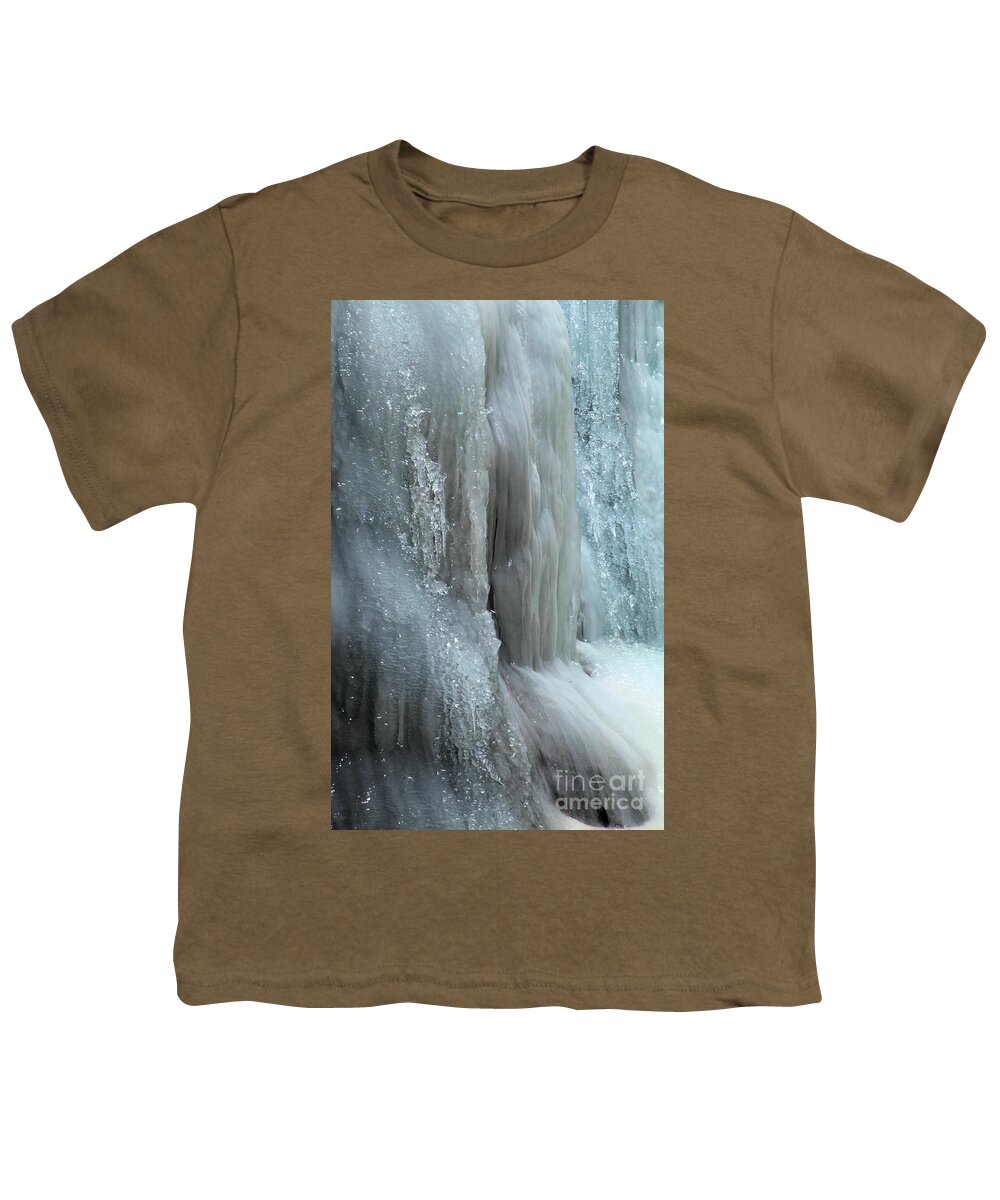 Zapata Falls Youth T-Shirt featuring the photograph Zapata Ice Diamonds by Adam Jewell