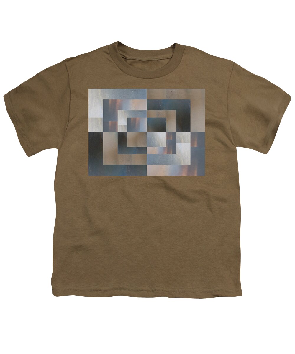 Abstract Youth T-Shirt featuring the digital art Brushed 26 #2 by Tim Allen