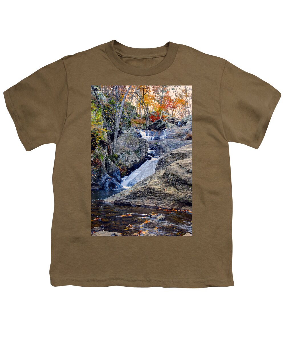 Cunningham Falls Youth T-Shirt featuring the photograph Cunningham Falls #2 by Mark Dodd
