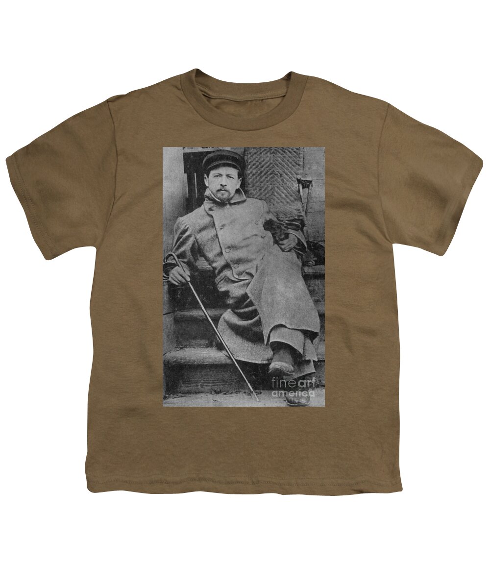 History Youth T-Shirt featuring the photograph Anton Chekhov, Russian Physician by Photo Researchers