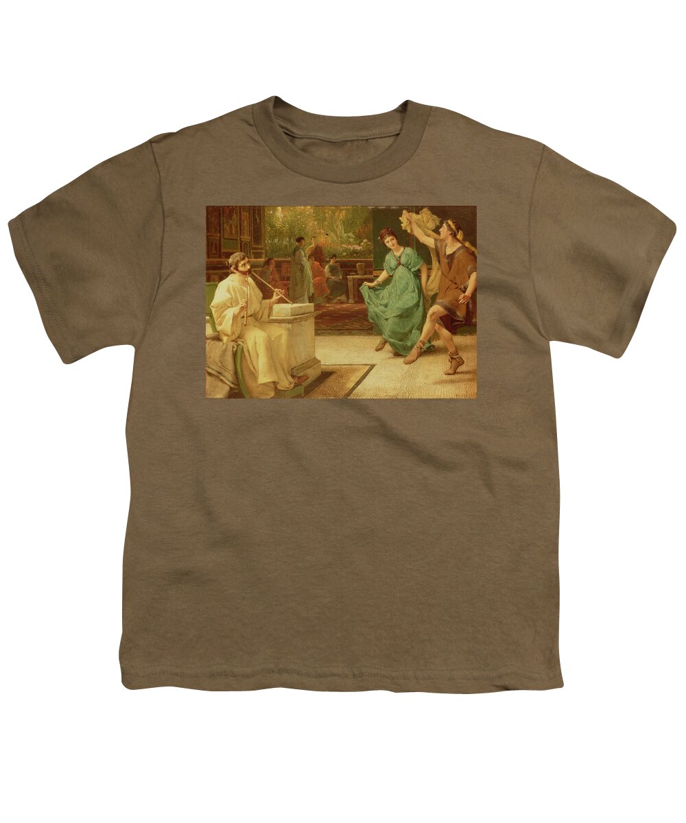 Roman Youth T-Shirt featuring the painting A Roman Dance by Lawrence Alma-Tadema