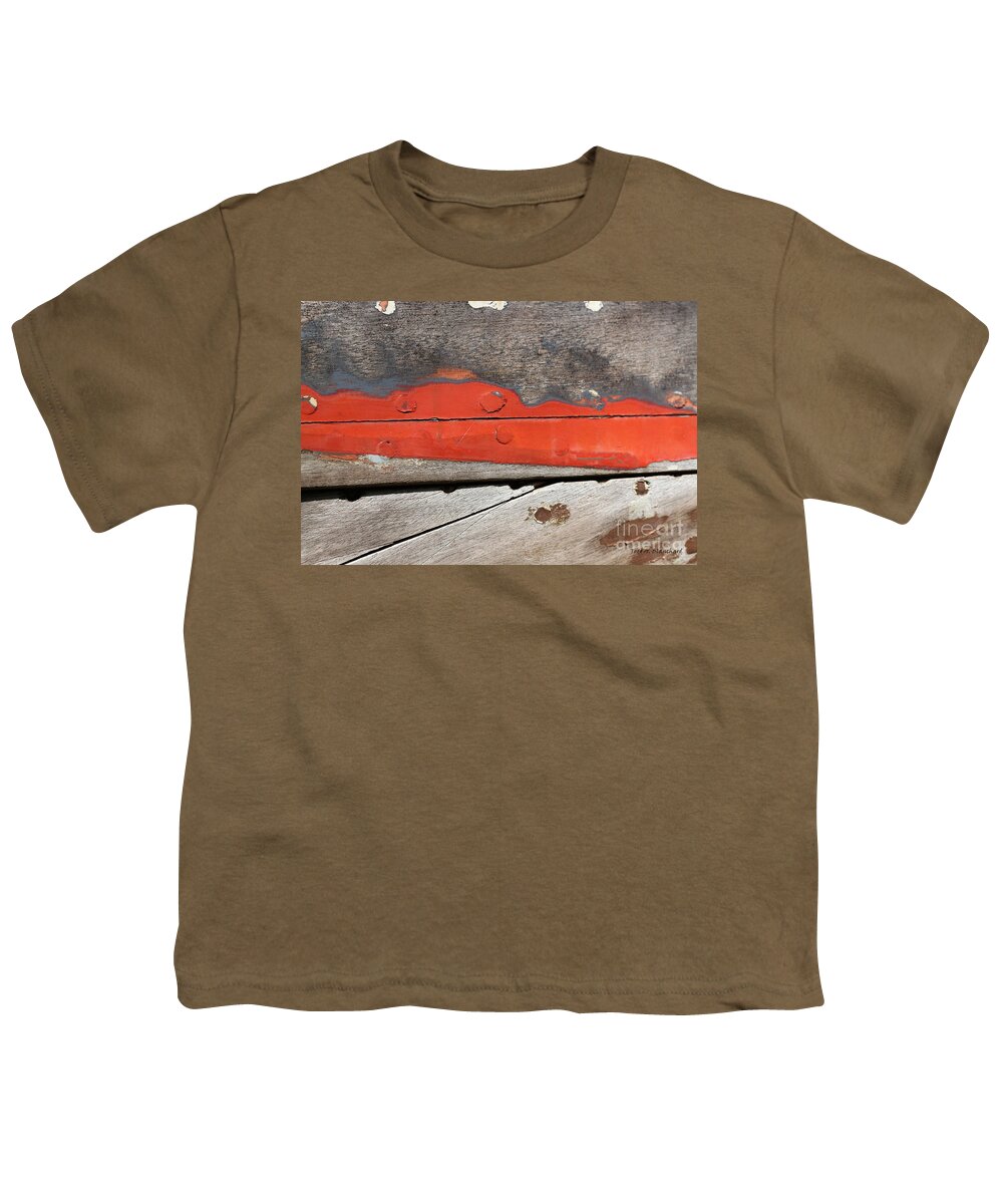 Abstract Youth T-Shirt featuring the photograph Abstract With Red by Todd Blanchard