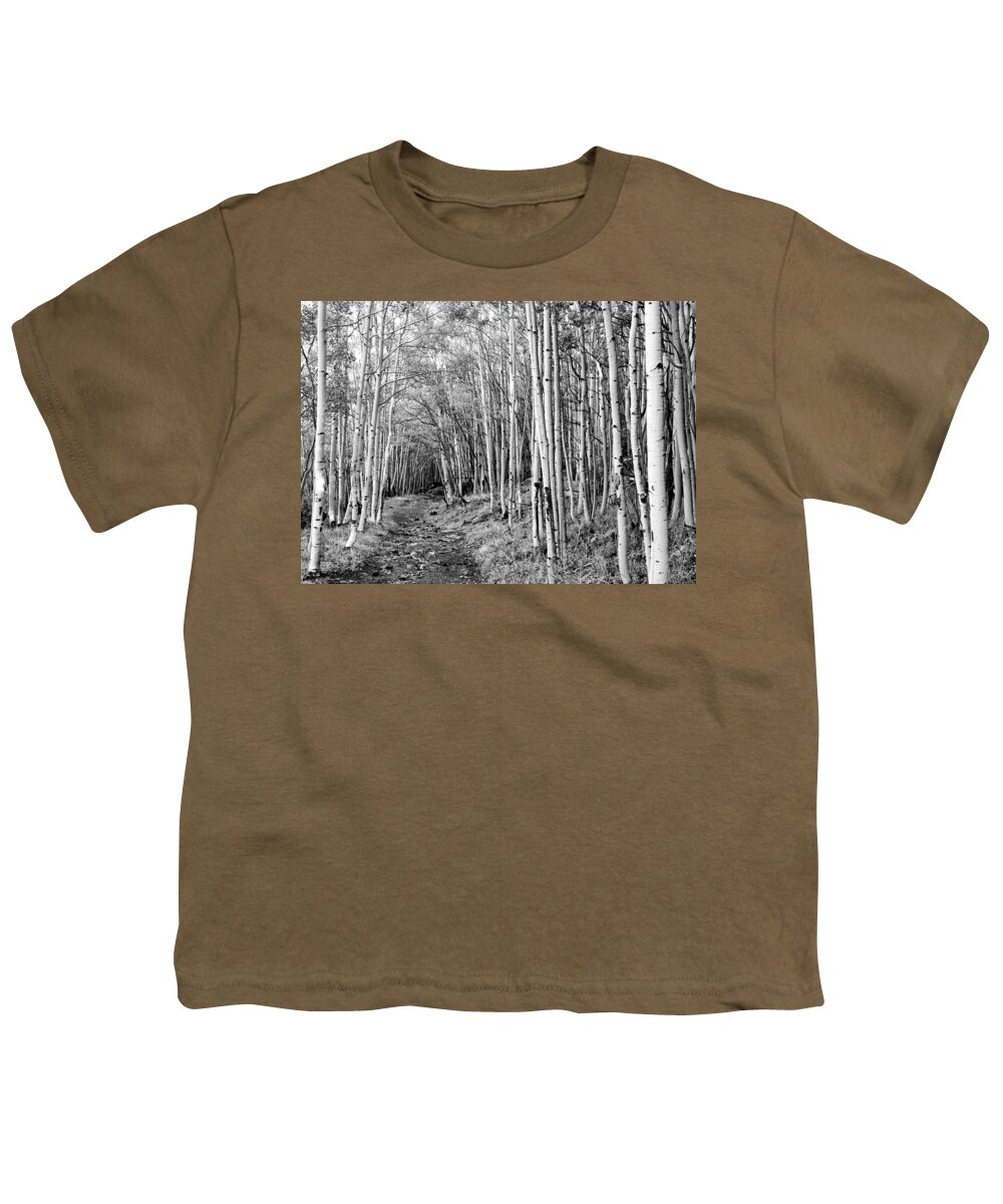Aspen Youth T-Shirt featuring the photograph Aspen Forest by Farol Tomson