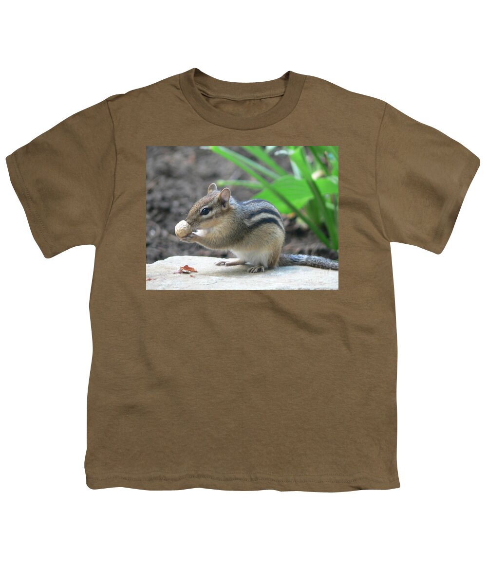 Chipmunk Youth T-Shirt featuring the photograph Chipmunk by Laurel Best