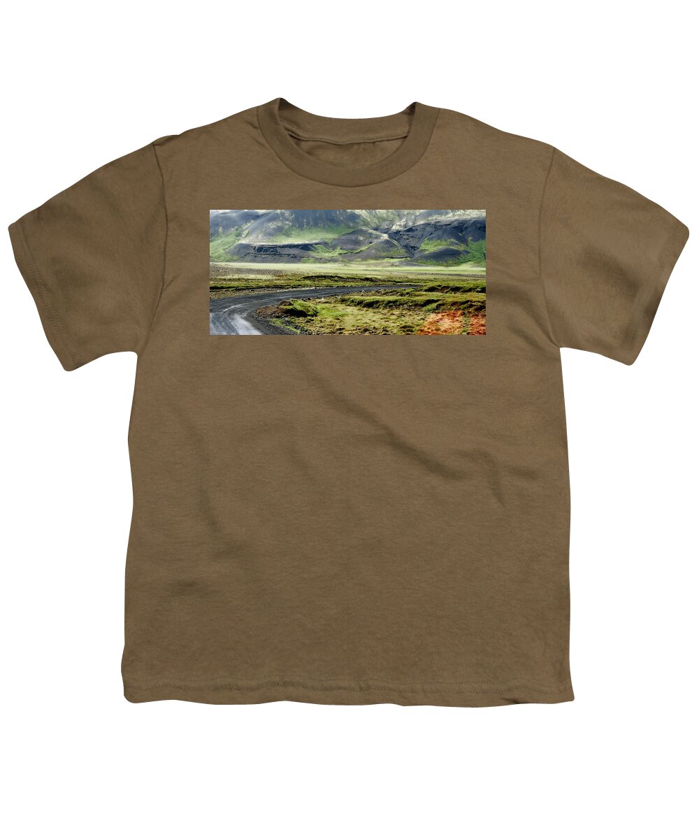 Landscape Youth T-Shirt featuring the photograph Icelandic Landscape by KG Thienemann