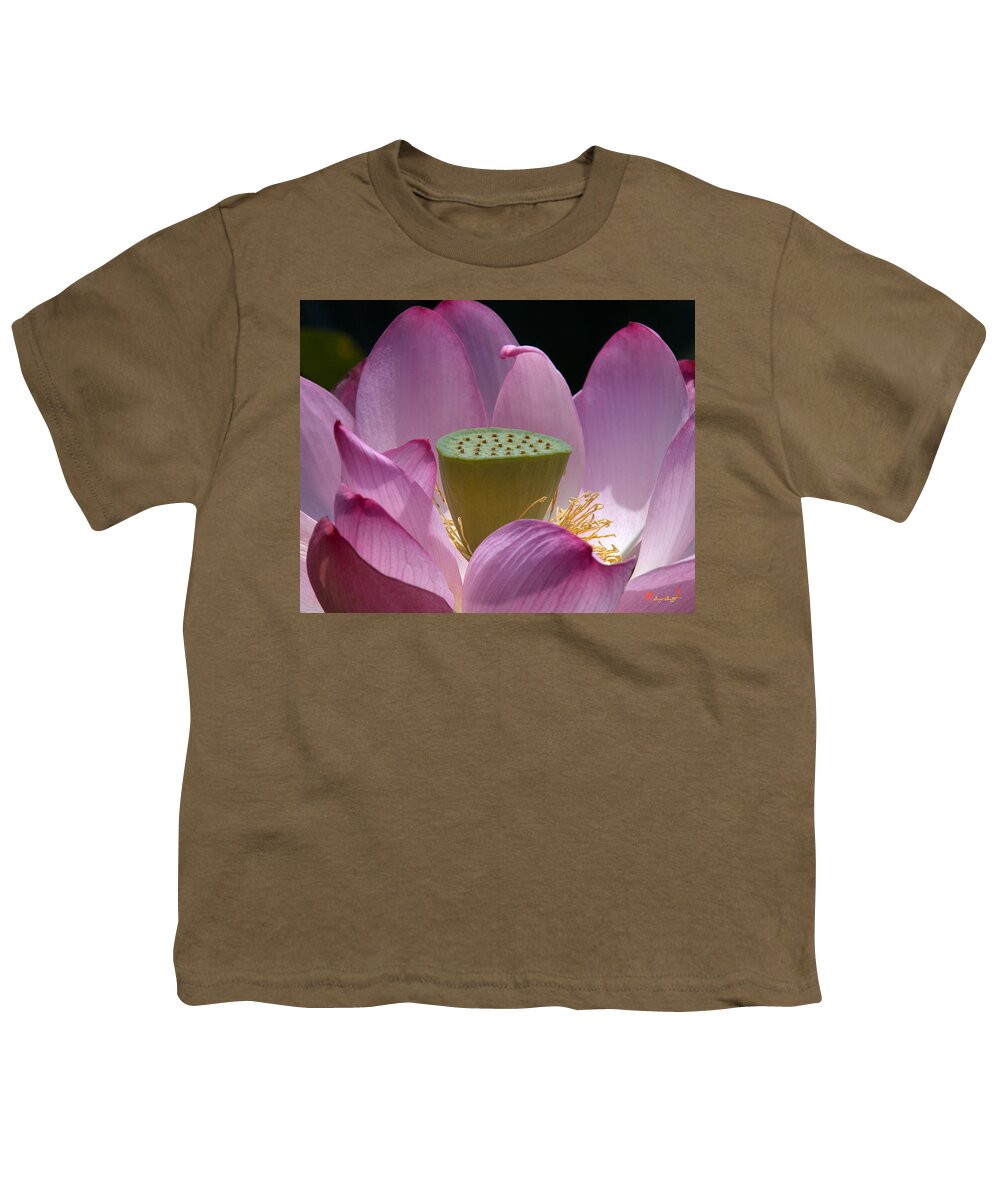 Nature Youth T-Shirt featuring the photograph Lotus--Center of Being iv DL071 by Gerry Gantt