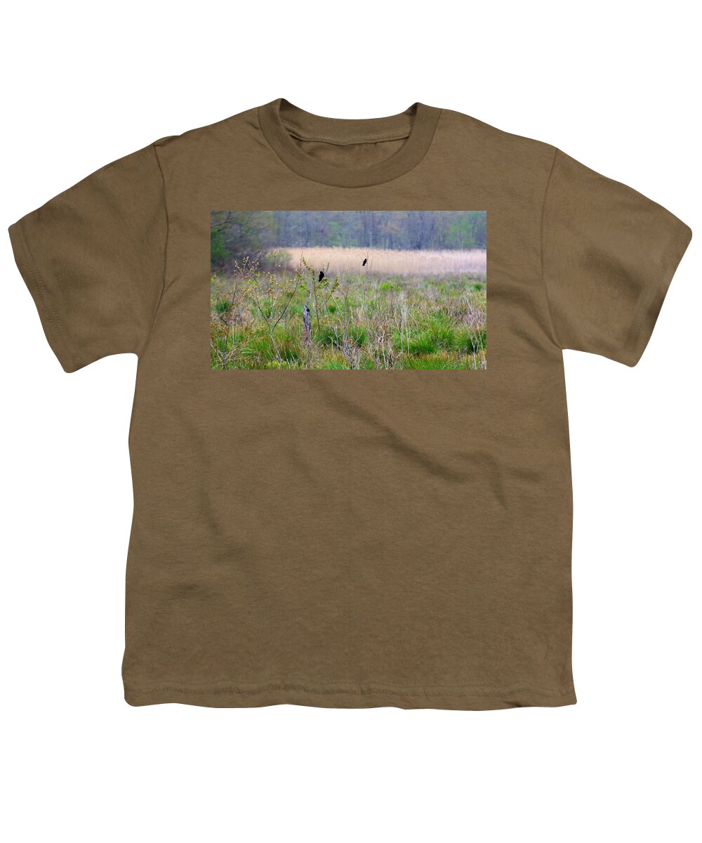 Marshland Youth T-Shirt featuring the photograph Nature On The Marsh by Kim Galluzzo Wozniak