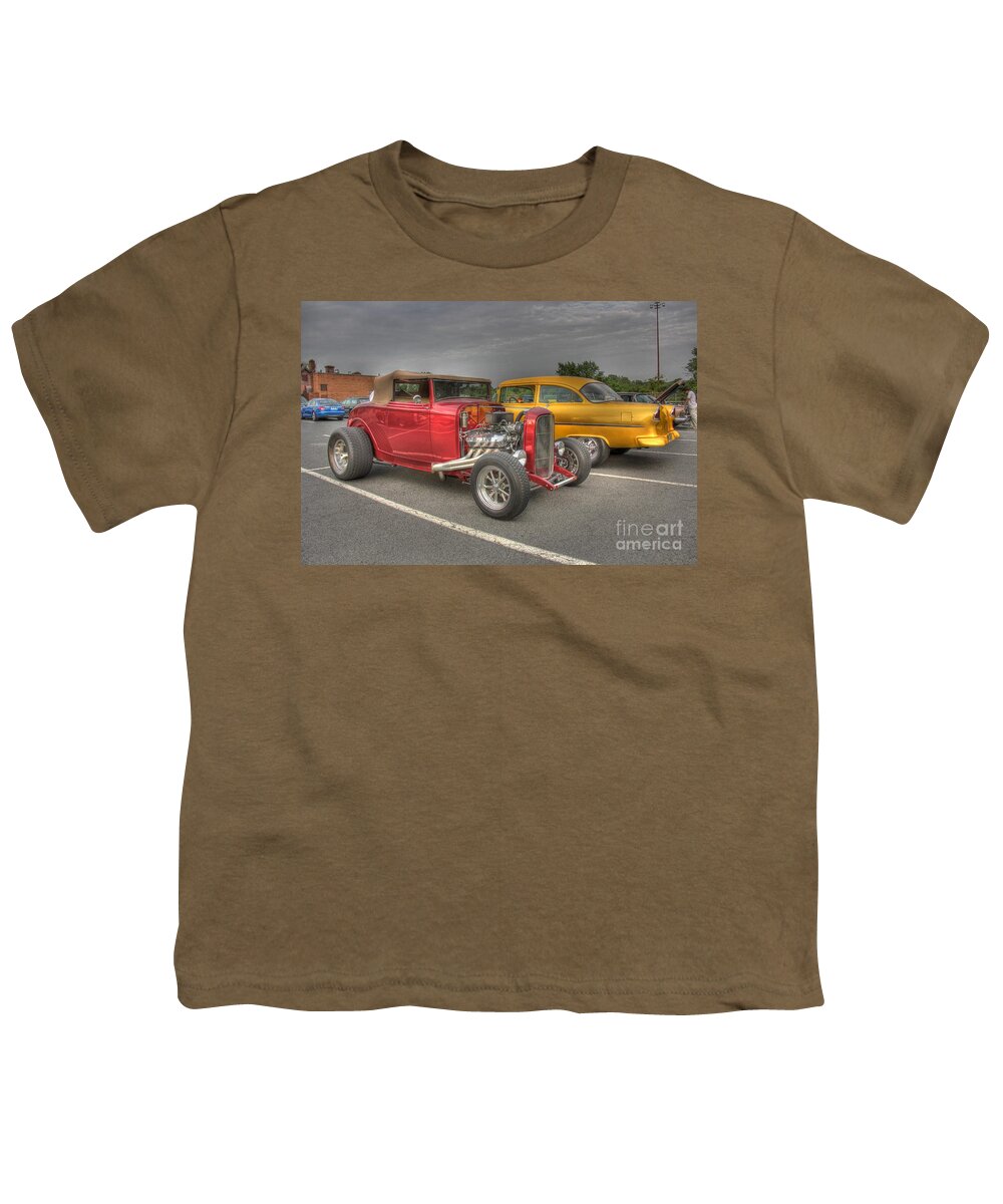 American Youth T-Shirt featuring the photograph Old Time Parking Lot II by Lee Dos Santos