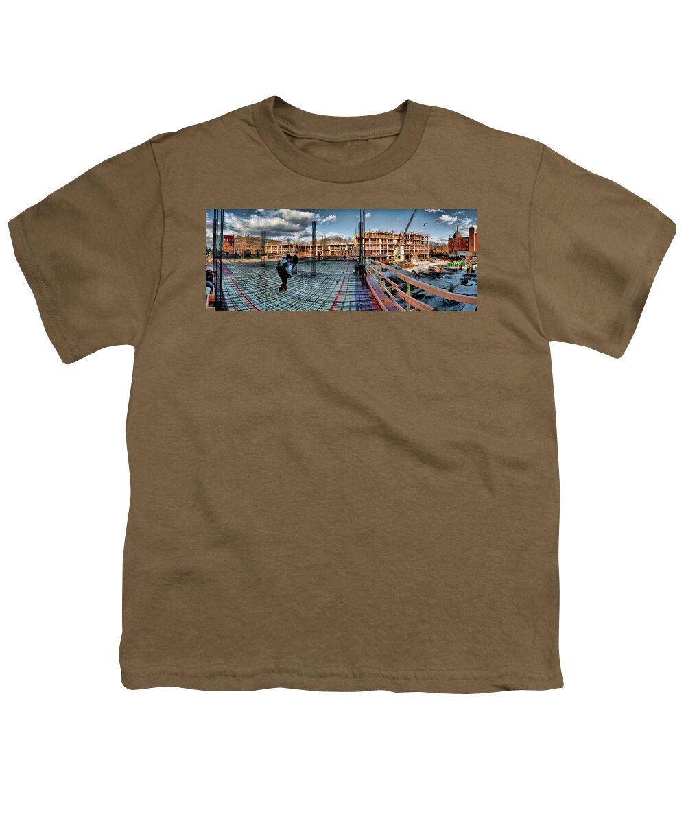 Panoramic Youth T-Shirt featuring the photograph Raising Bedford by S Paul Sahm