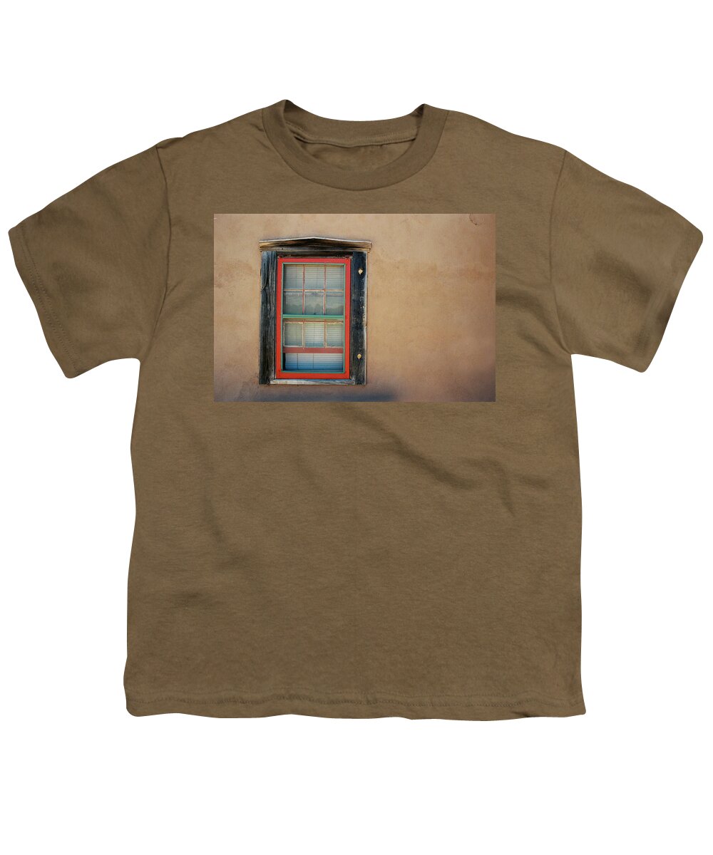 Santa Fe Youth T-Shirt featuring the photograph School House Window by Ron Weathers