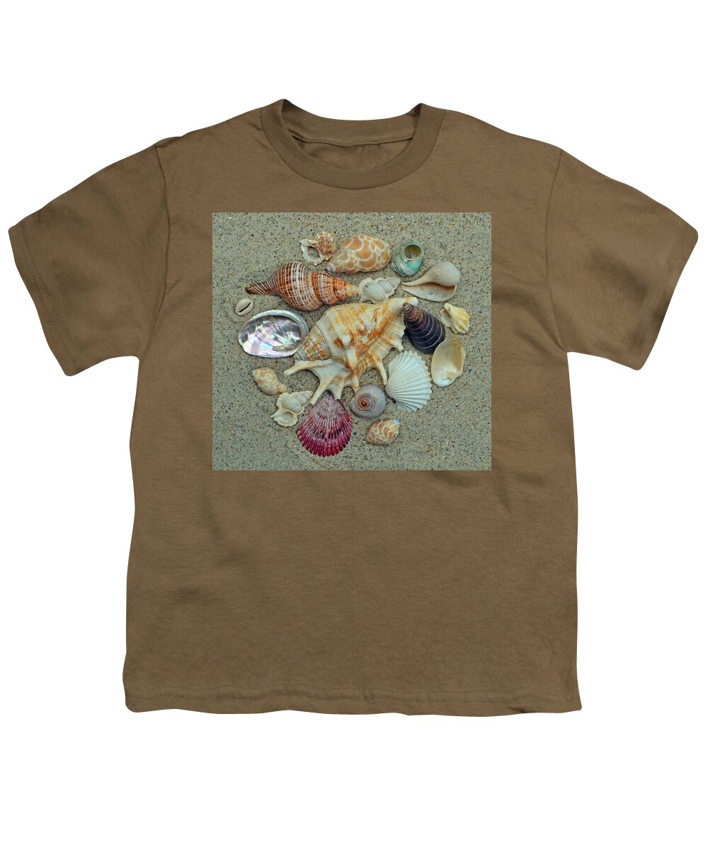 Shells Youth T-Shirt featuring the photograph Shell Collection 2 by Sandi OReilly