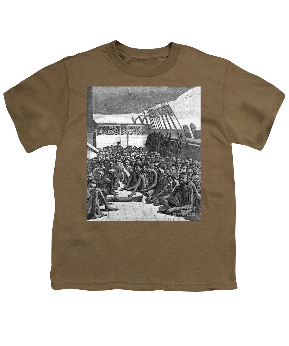 Historical Youth T-Shirt featuring the photograph Slave Ship by Photo Researchers