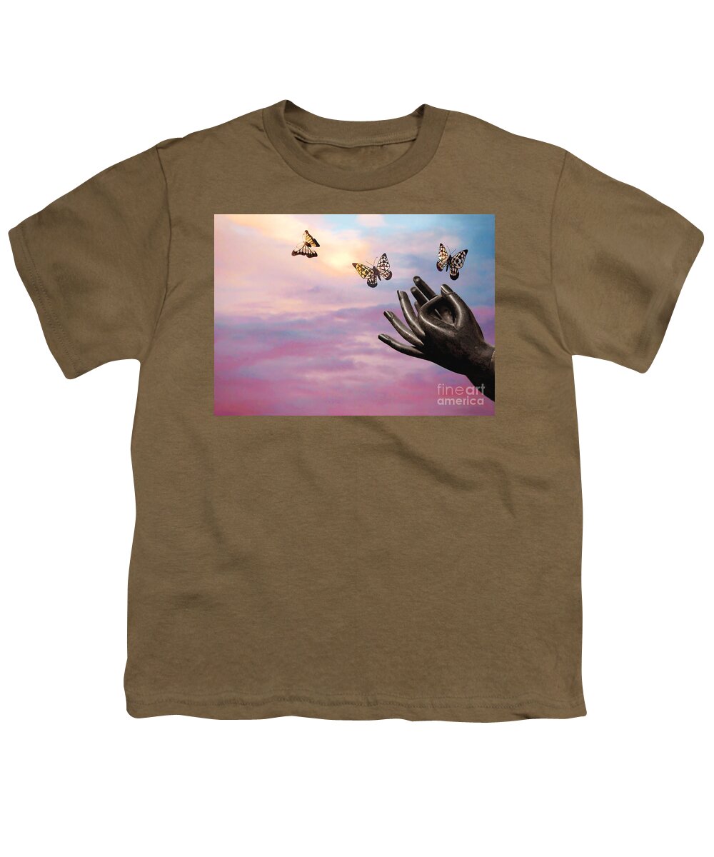 Spread Your Wings Youth T-Shirt featuring the photograph Spread your wings and fly by Ellen Cotton