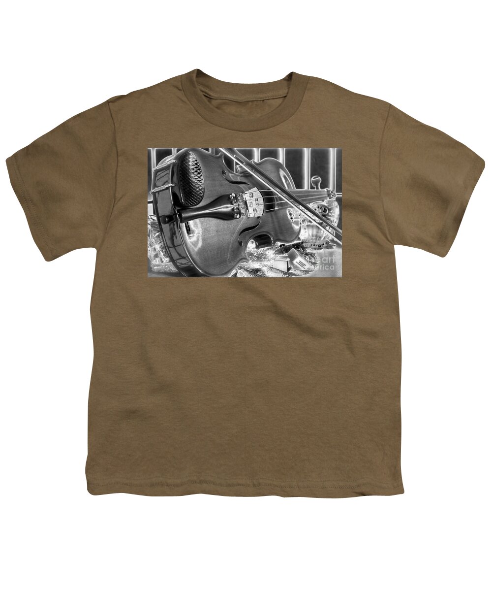Black And White Photography Youth T-Shirt featuring the photograph Still Life Serenade II by Sue Stefanowicz