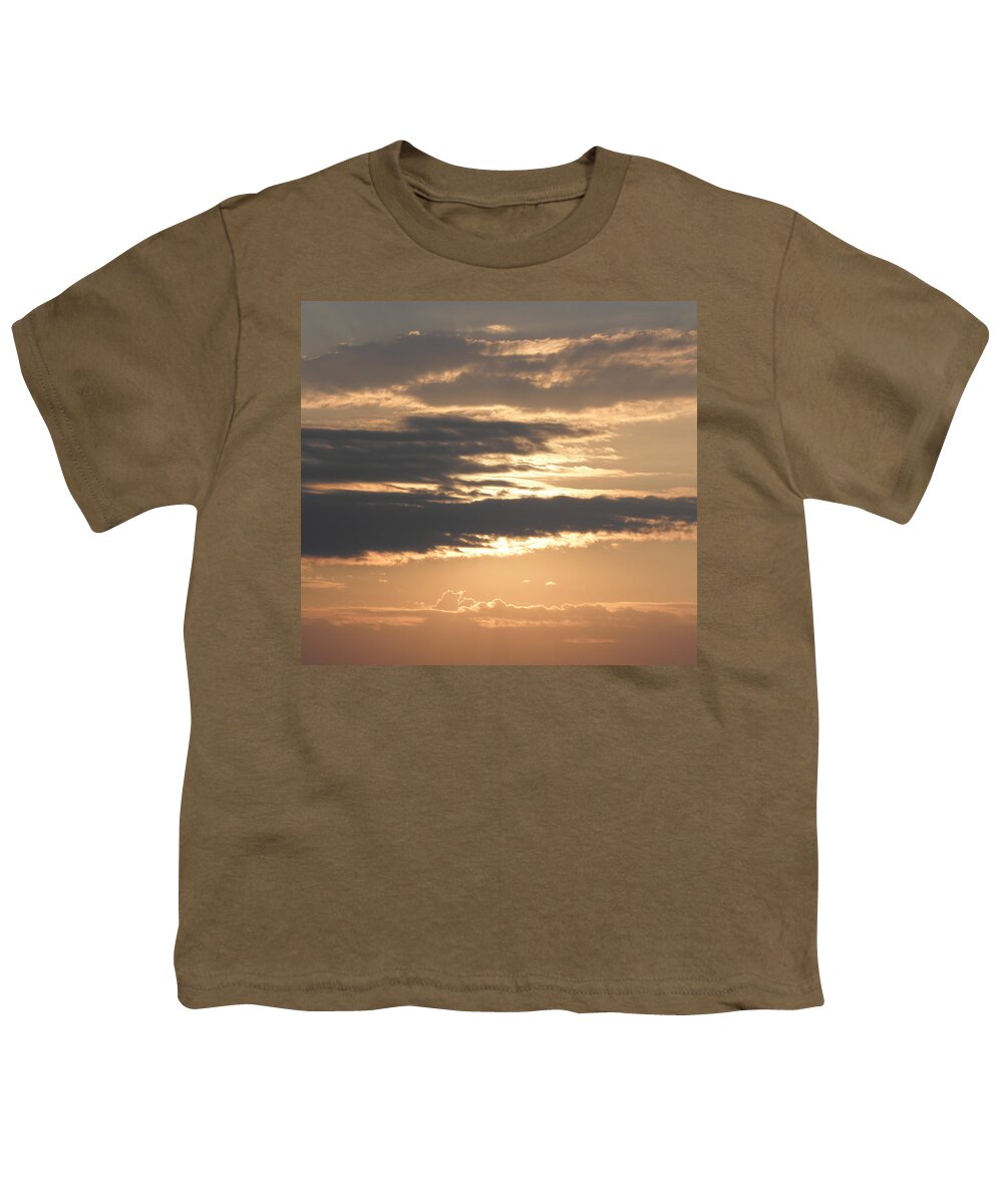 Sunrise Youth T-Shirt featuring the photograph Sunrise Beauty Beyond The Clouds by Kim Galluzzo