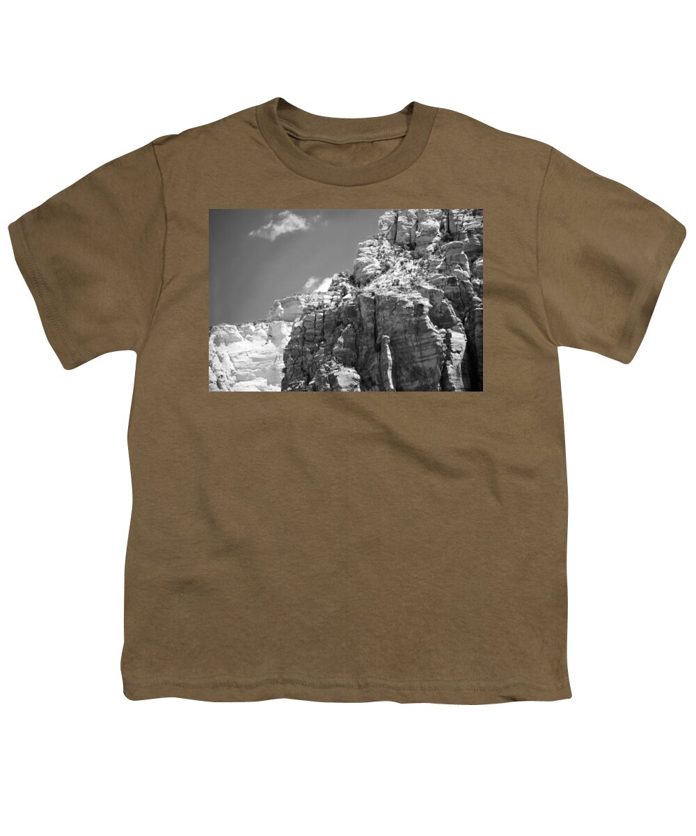 Zion Youth T-Shirt featuring the photograph Zion Rock Face by Julie Niemela
