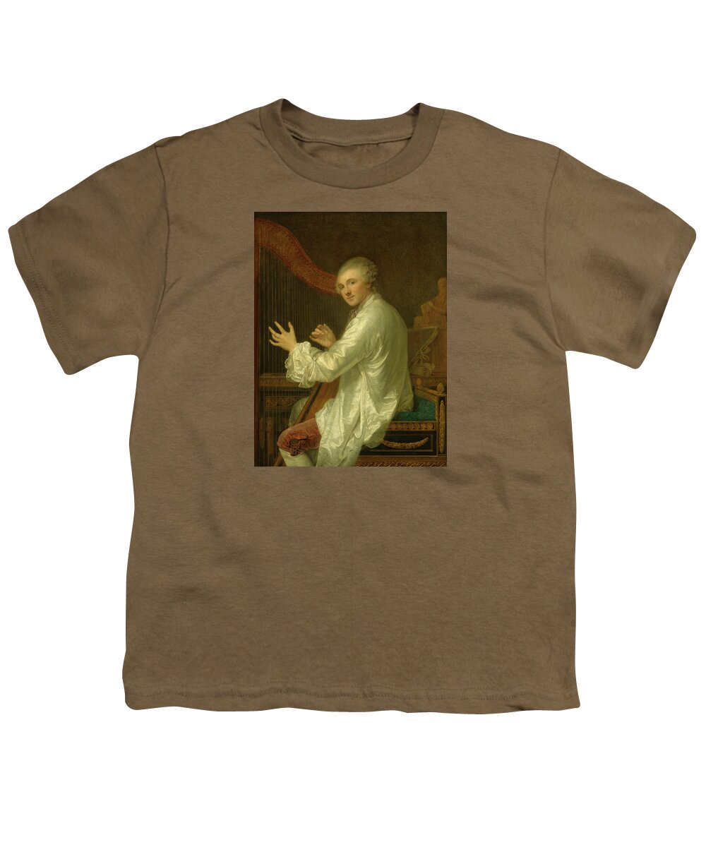 Jean-baptiste Greuze Youth T-Shirt featuring the painting Ange Laurent de La Live de Jully #1 by Jean-Baptiste Greuze