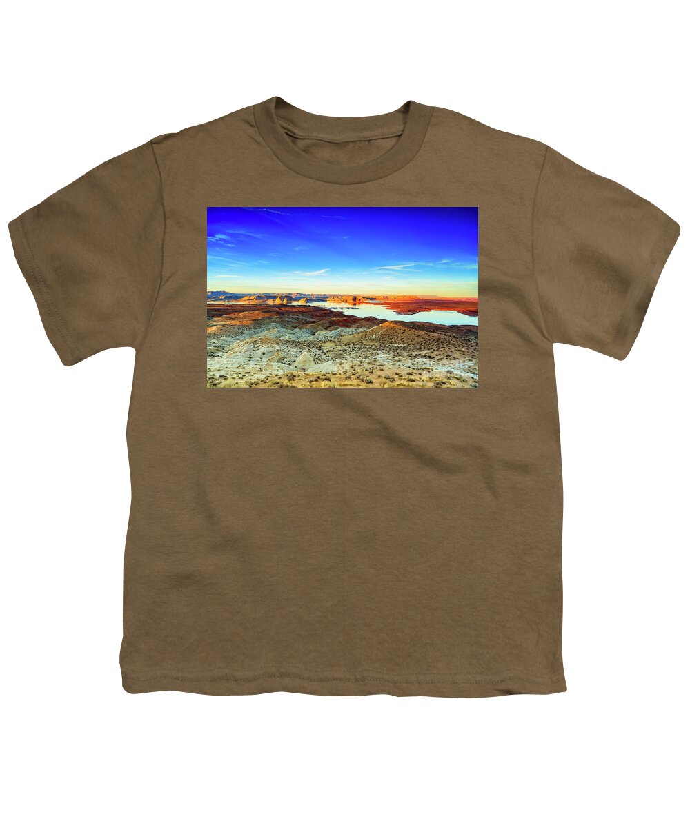 Lake Powell Youth T-Shirt featuring the photograph Lake Powell Sunset #3 by Raul Rodriguez