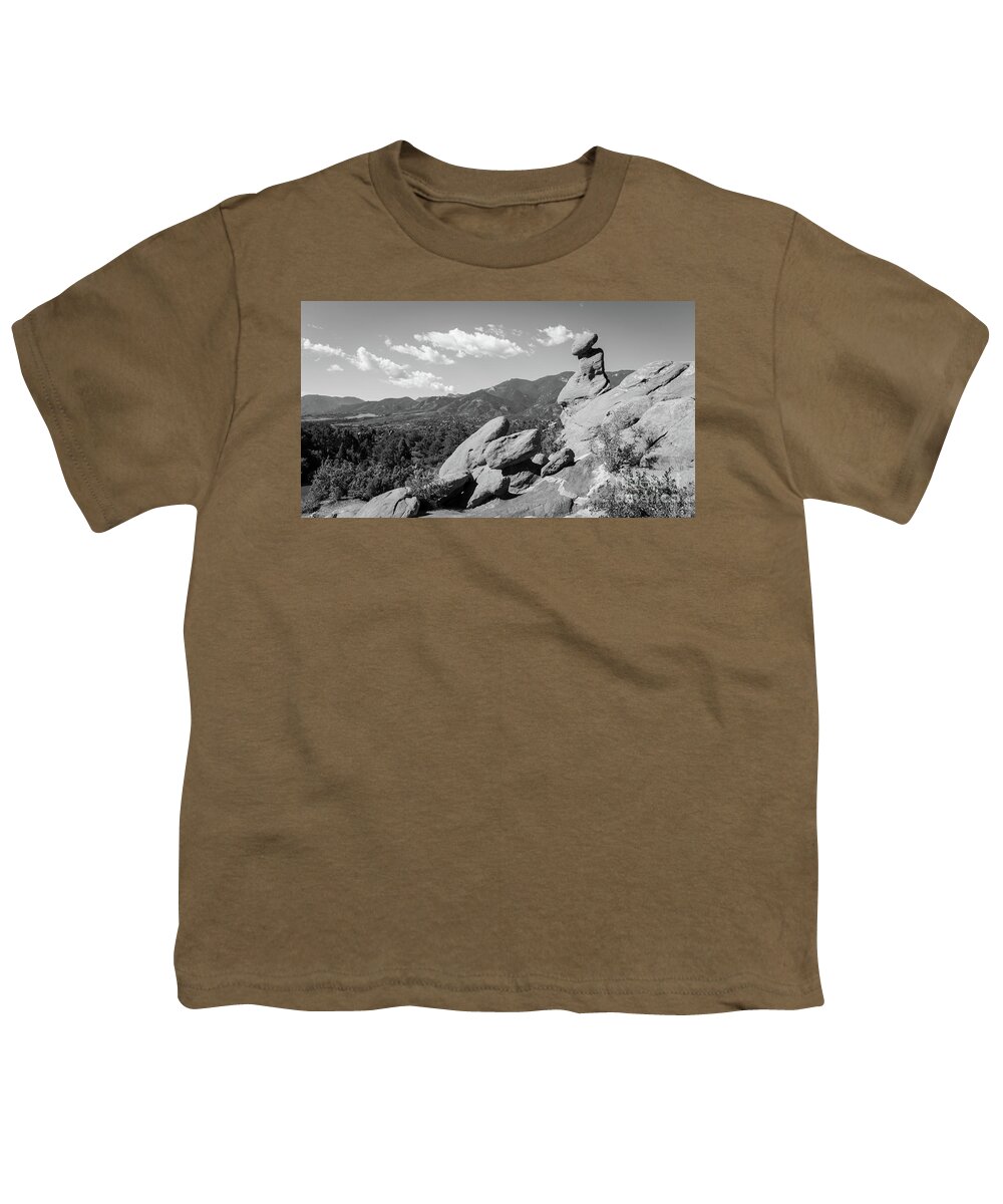 Red Youth T-Shirt featuring the photograph The Valley Below #1 by Deborah Klubertanz