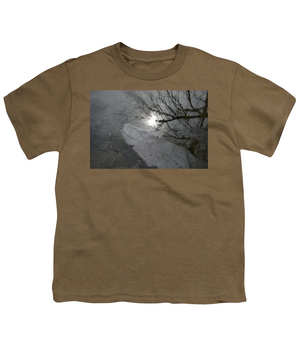 Abstract Youth T-Shirt featuring the photograph Tree Reflection #1 by Lyle Crump